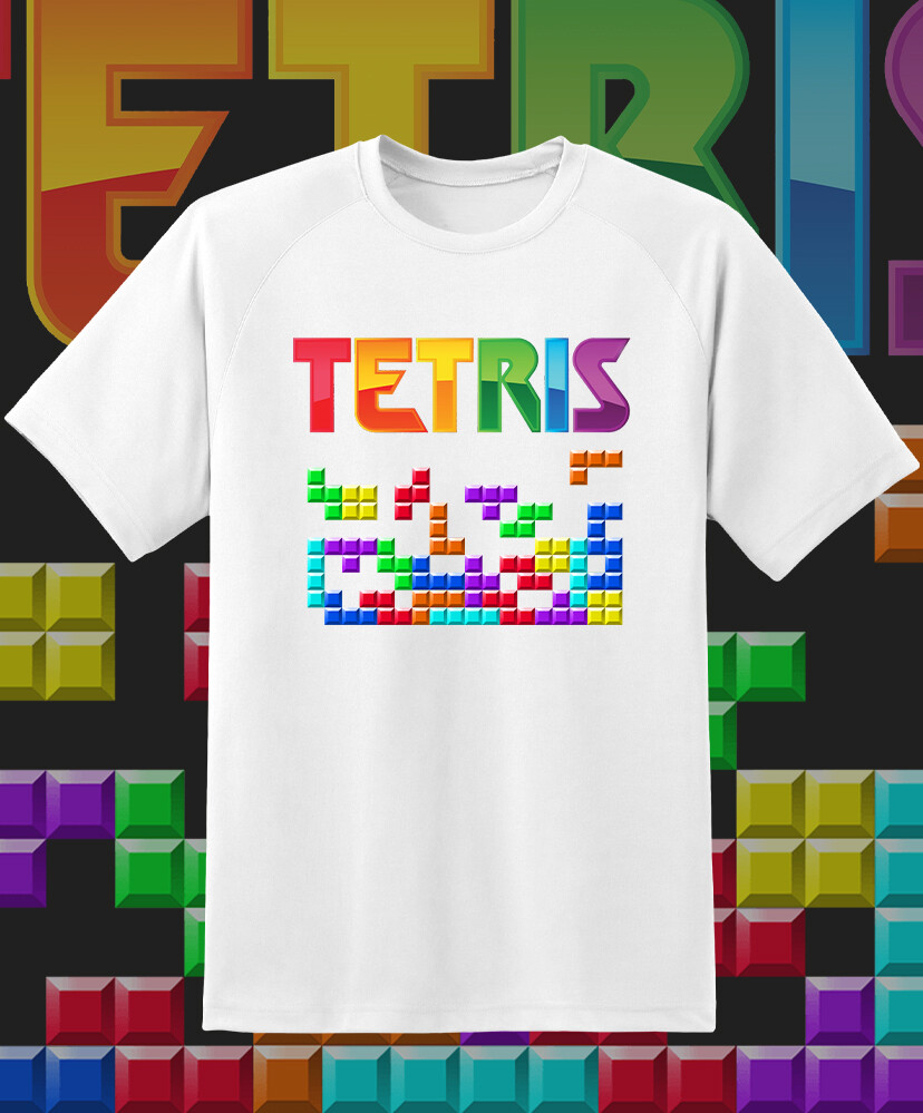 Tetris Retro Video game arcade T Shirt Adult & Youth Sizes Fast Ship!!