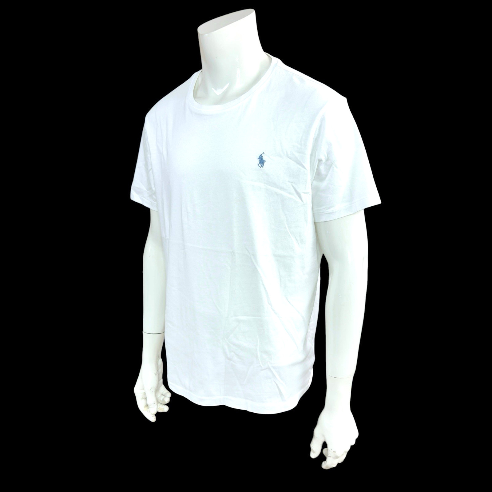 Polo Ralph Lauren Men’s White T-Shirt Custom Slim Fit Pony Logo Size XL