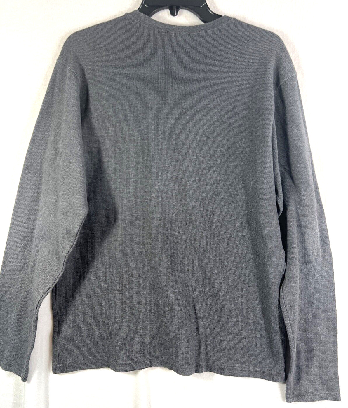 Columbia Sportswear Men’s Medium Gray Waffle Knit Long Sleeve Crew Neck Shirt