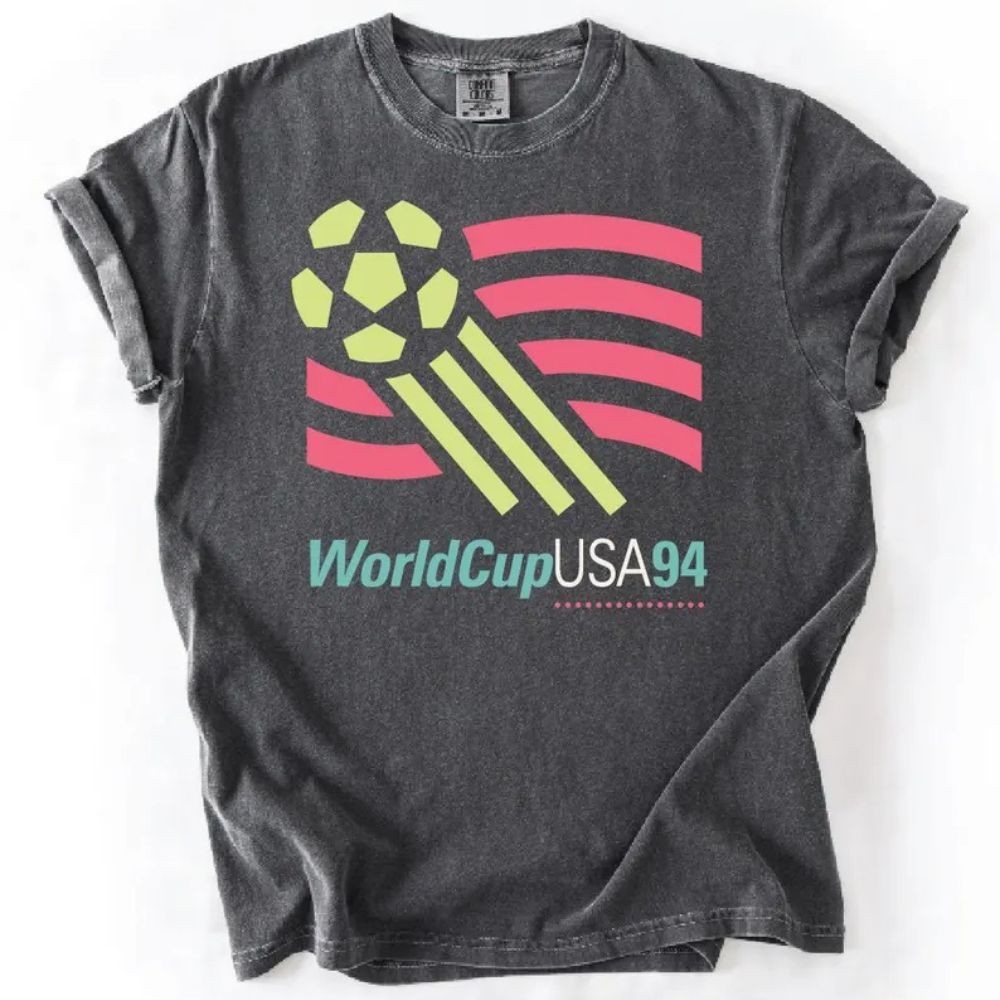 Vintage 1994 USA World Cup T Shirt | Bold 90’s Colors | Retro Soccer Graphic