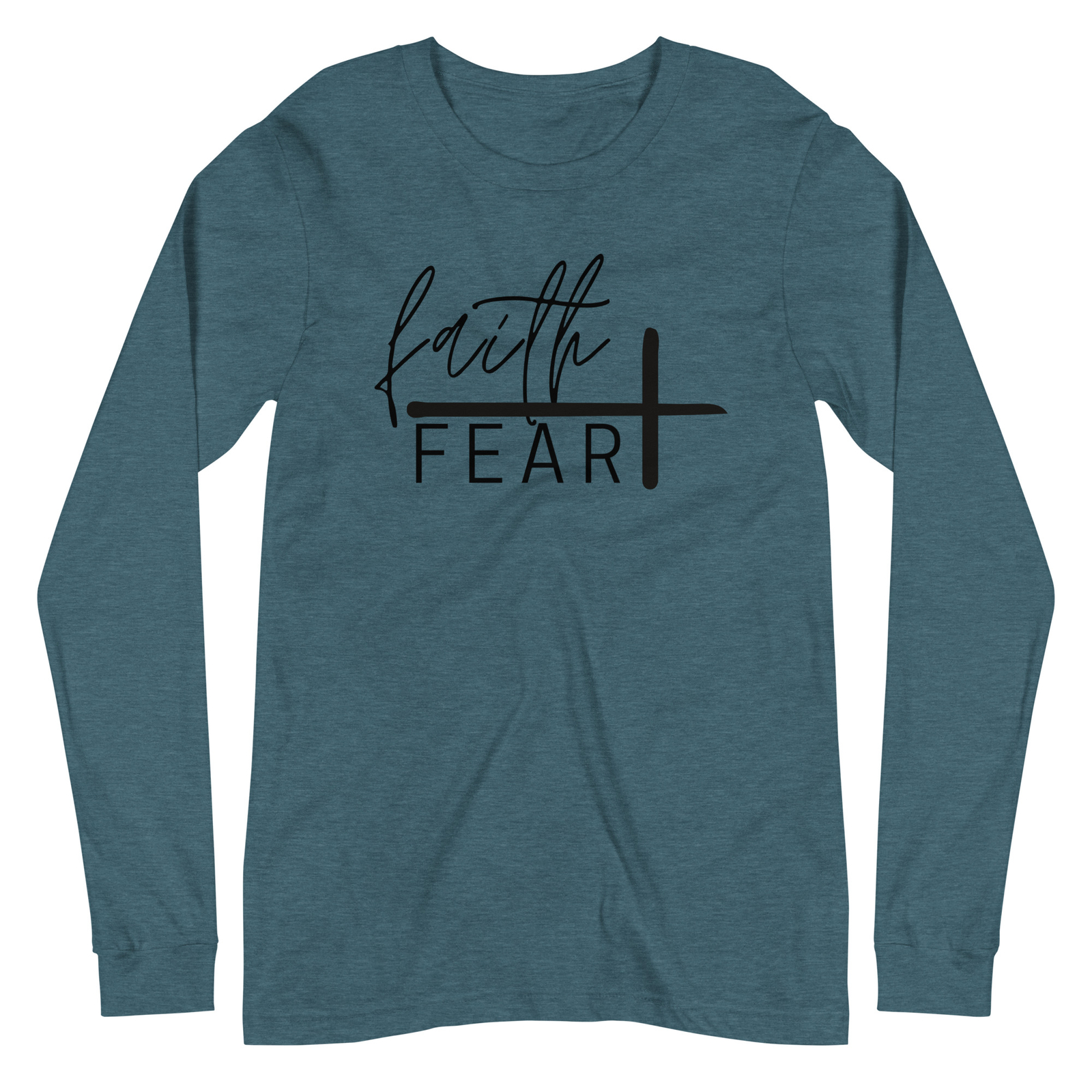 Faith Over Fear Unisex Long Sleeve Tee S,M,L,XL,2X