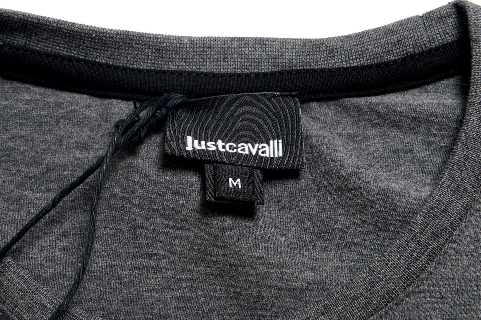 Just Cavalli Men’s Gray Graphic Print Crewneck Stretch T-Shirt US 2XL IT 56