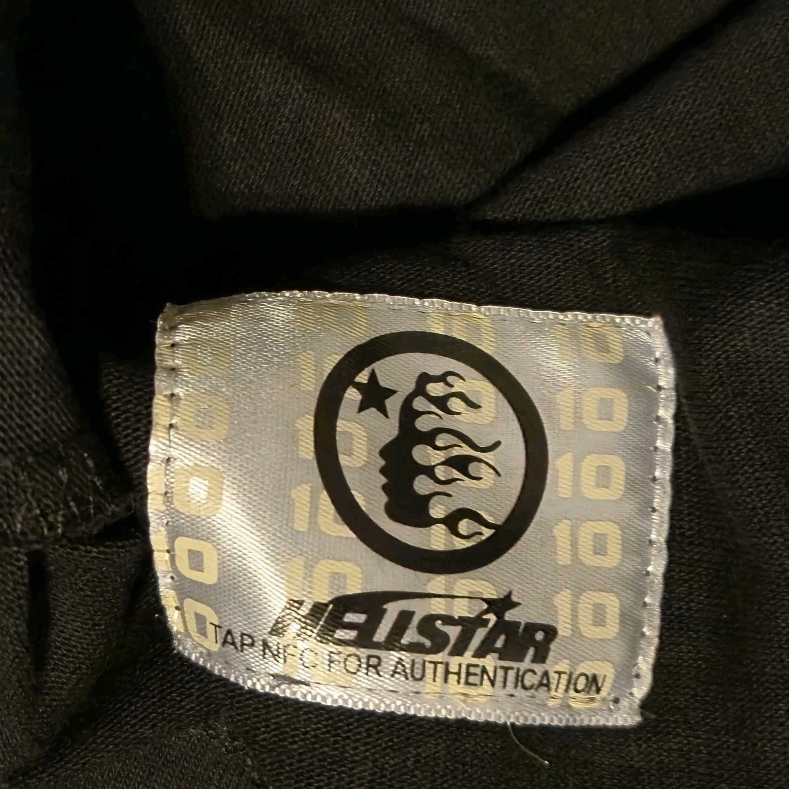 Hellstar Faded Black Sparkle Graphic Tee Mens Large NWT Oversized Y2K Streetwear