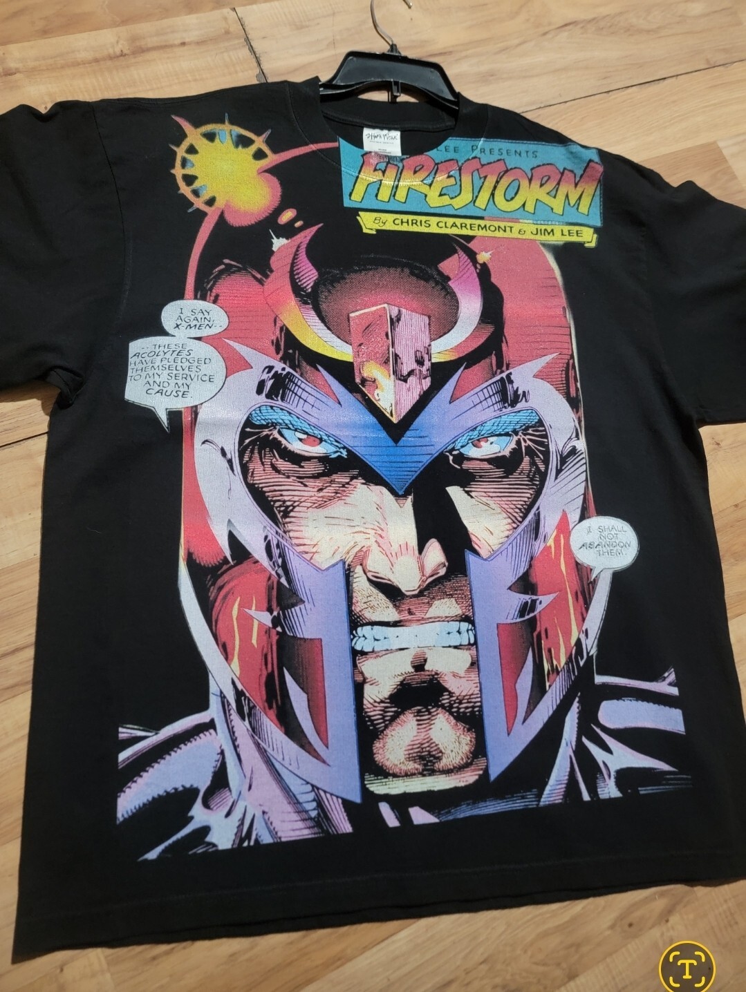 MAGNETO ON A SHAKA HEAVYWEIGHT GARMET DYED T SHIRT “MODERN”