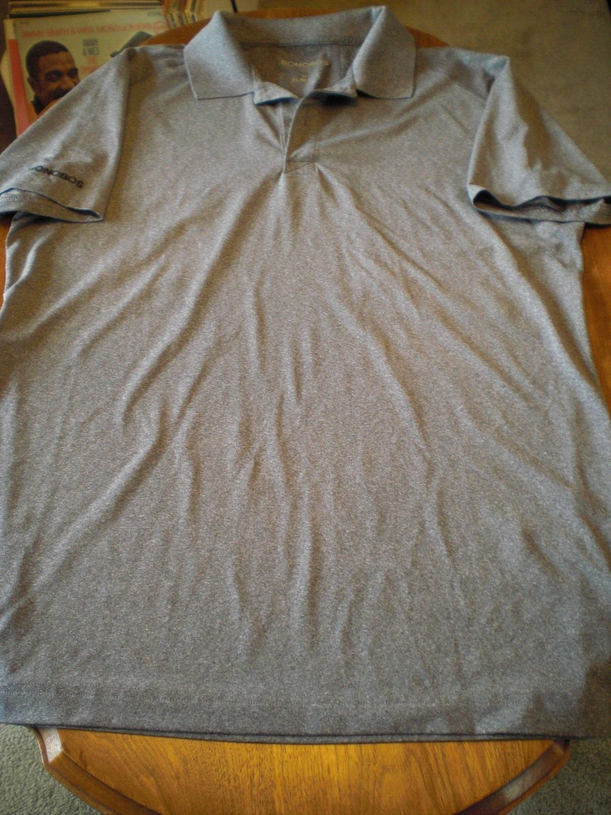 Bonobos Slim Fit Performance Golf Short Sleeve Grey Polo Shirt Men’s Medium