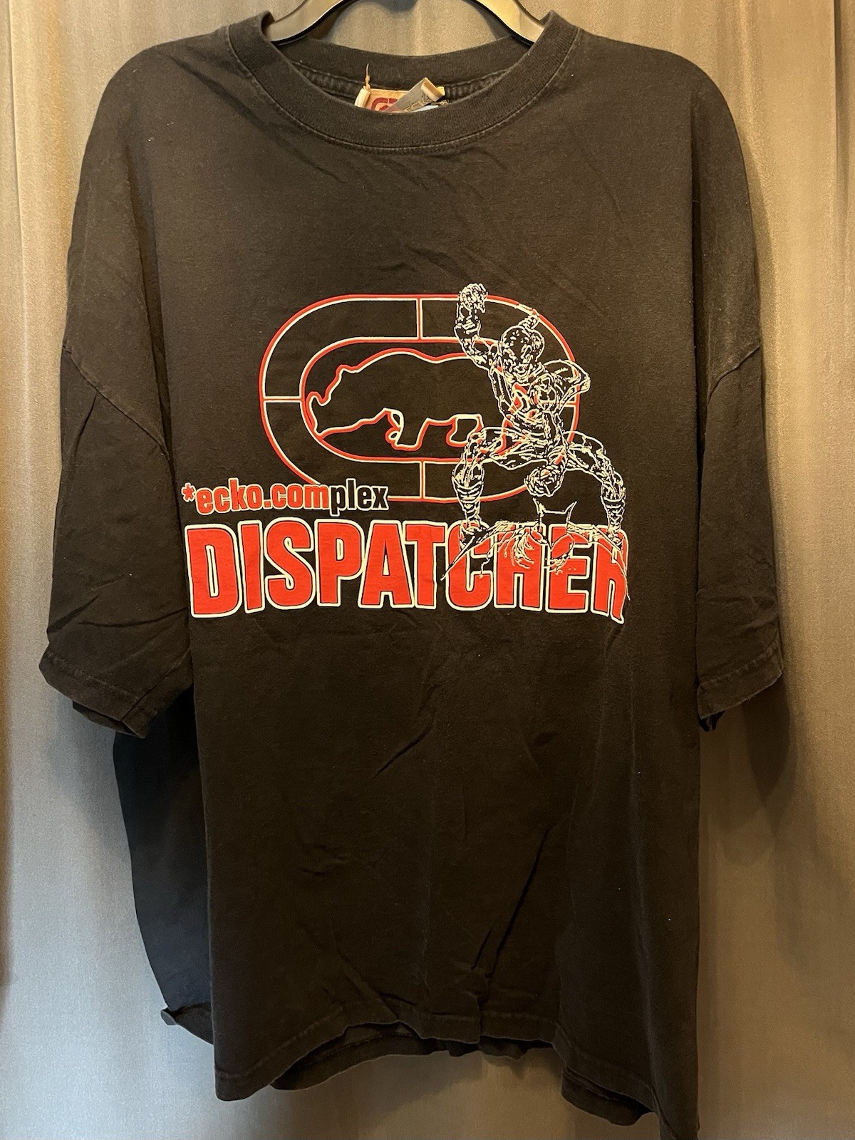 Vintage Ecko Unltd Complex Dispatcher Graphic Tee Shirt Black 3XL Green Goblin