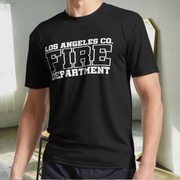 New Shirt Los Angeles County Fire Depart Logo Active T-Shirt Funny Size S to 5XL
