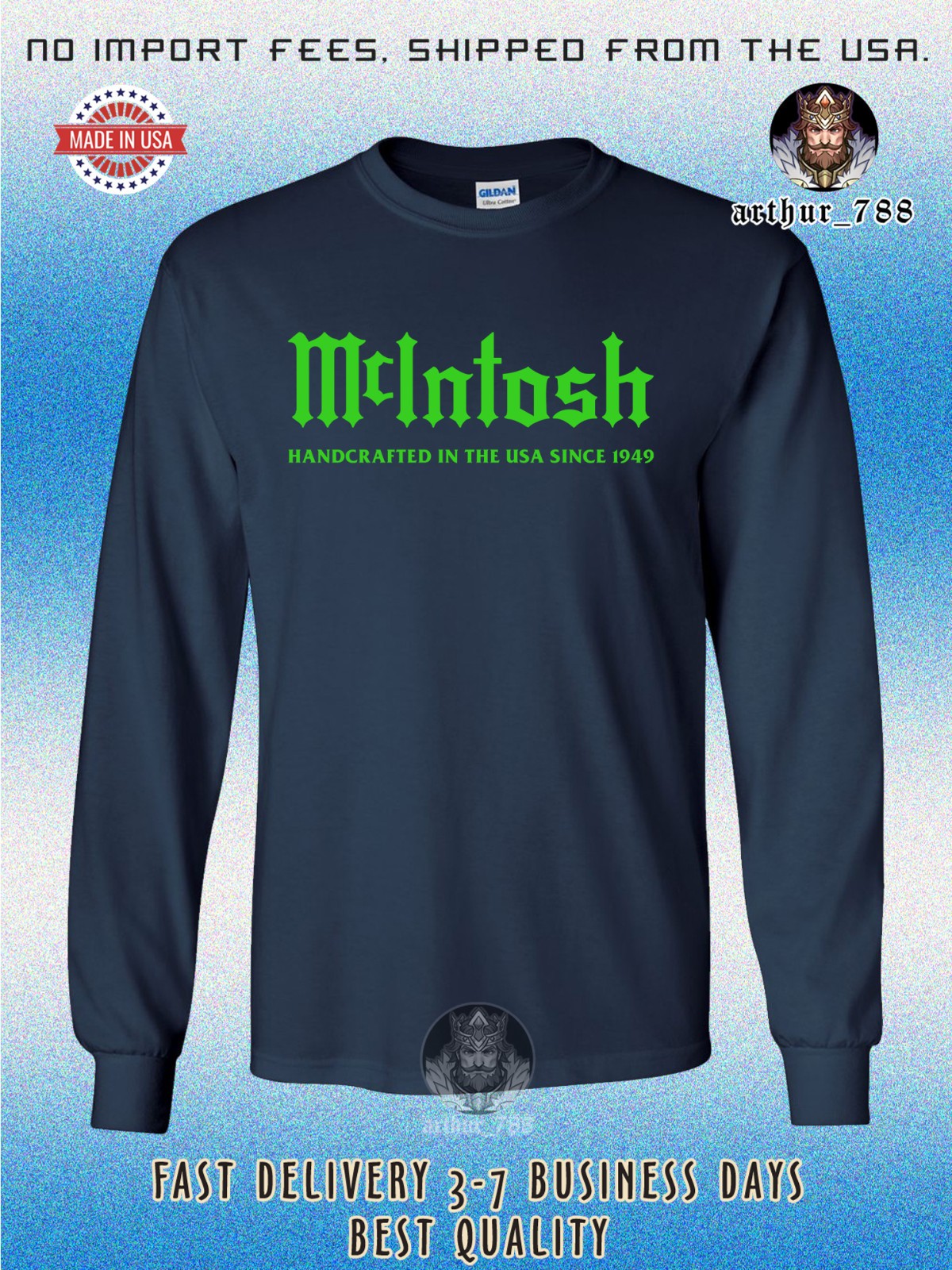 McIntosh Power Amplifiers Home Audio Men’s Long Sleeve T-Shirt American TShirt