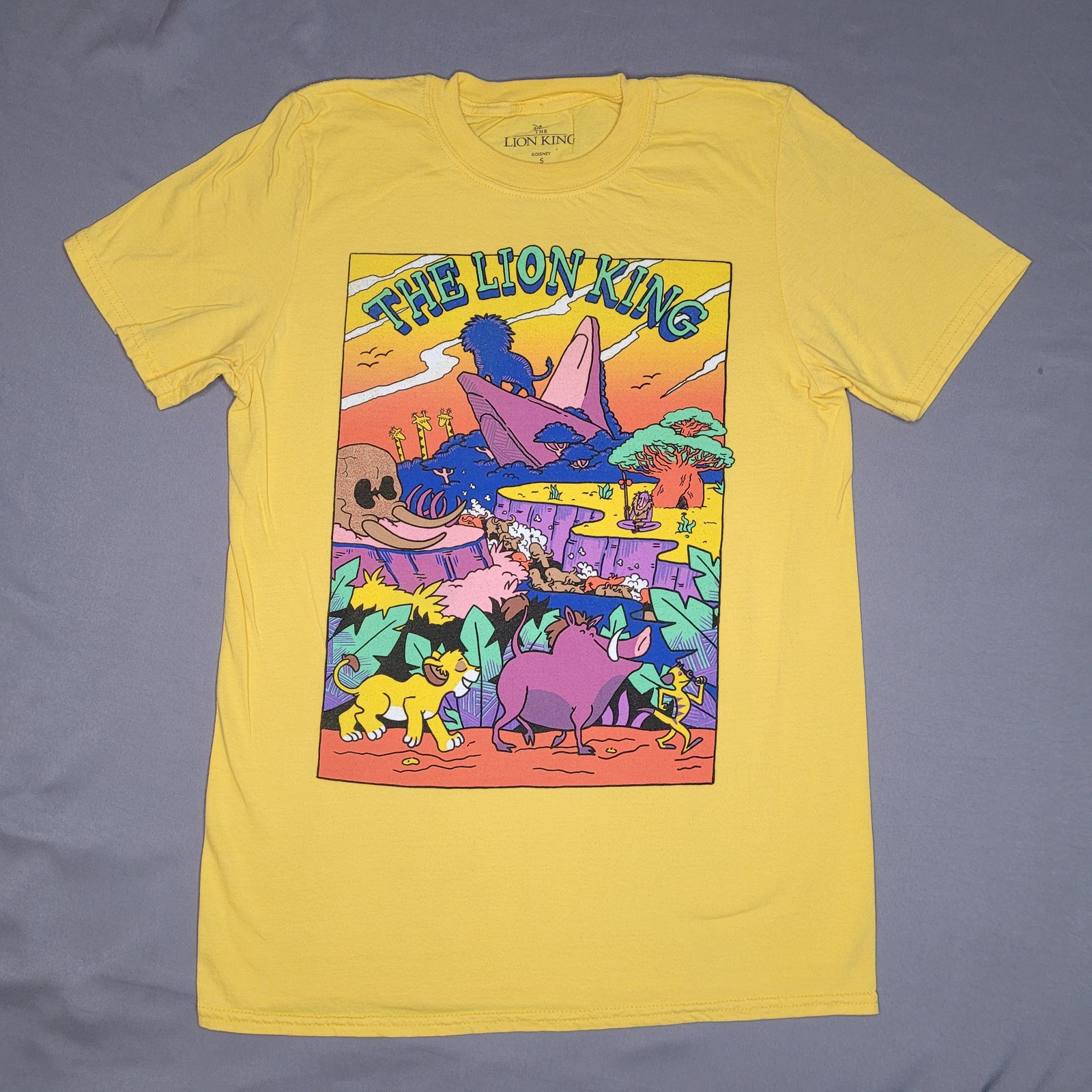 Disney Lion King Shirt Mens Small Hakuna Matata Simba Timon Pumbaa Graphic Tee