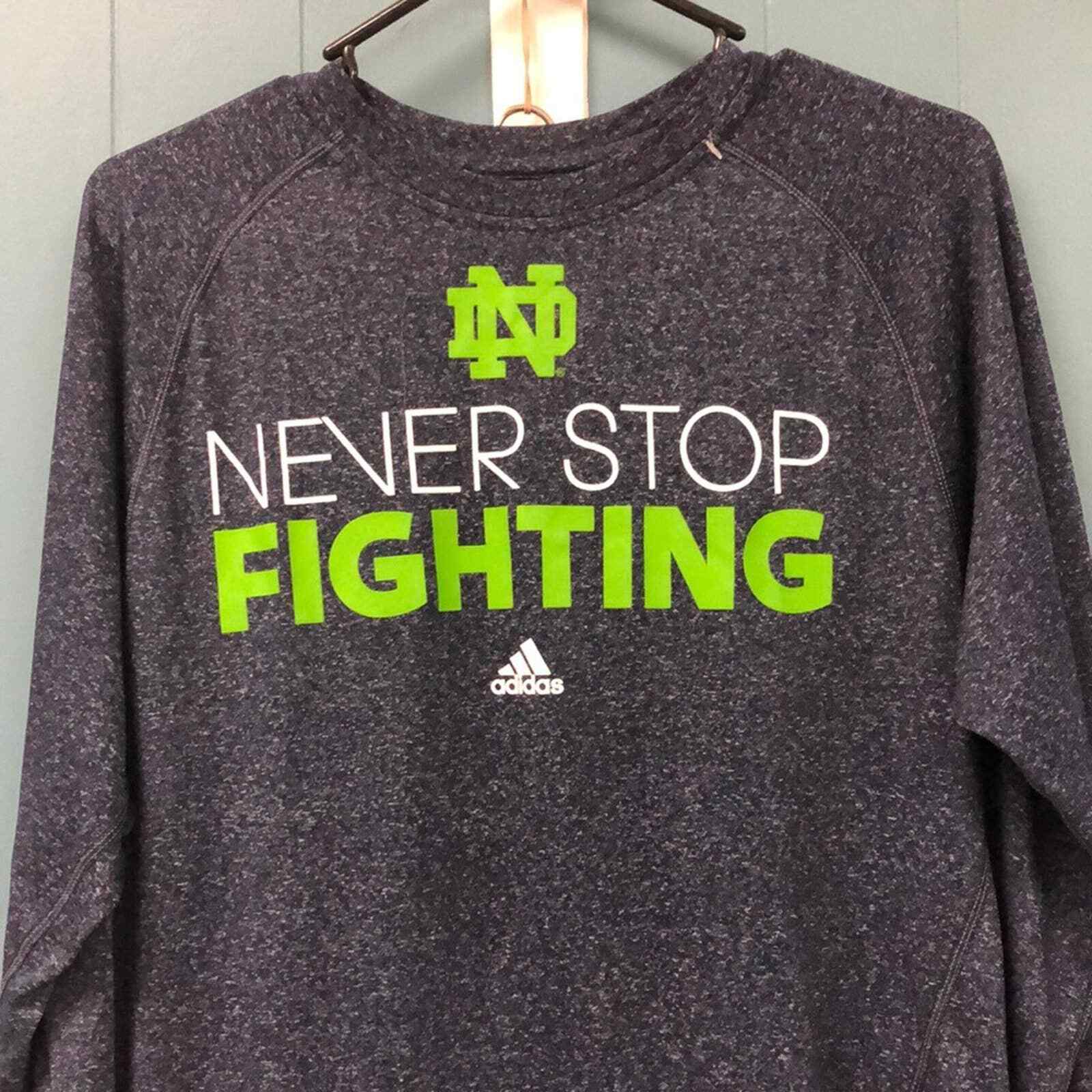 Adidas Climate Notre Dame Fighting Irish NCAA Final Four 2013 long sleeve Shirt