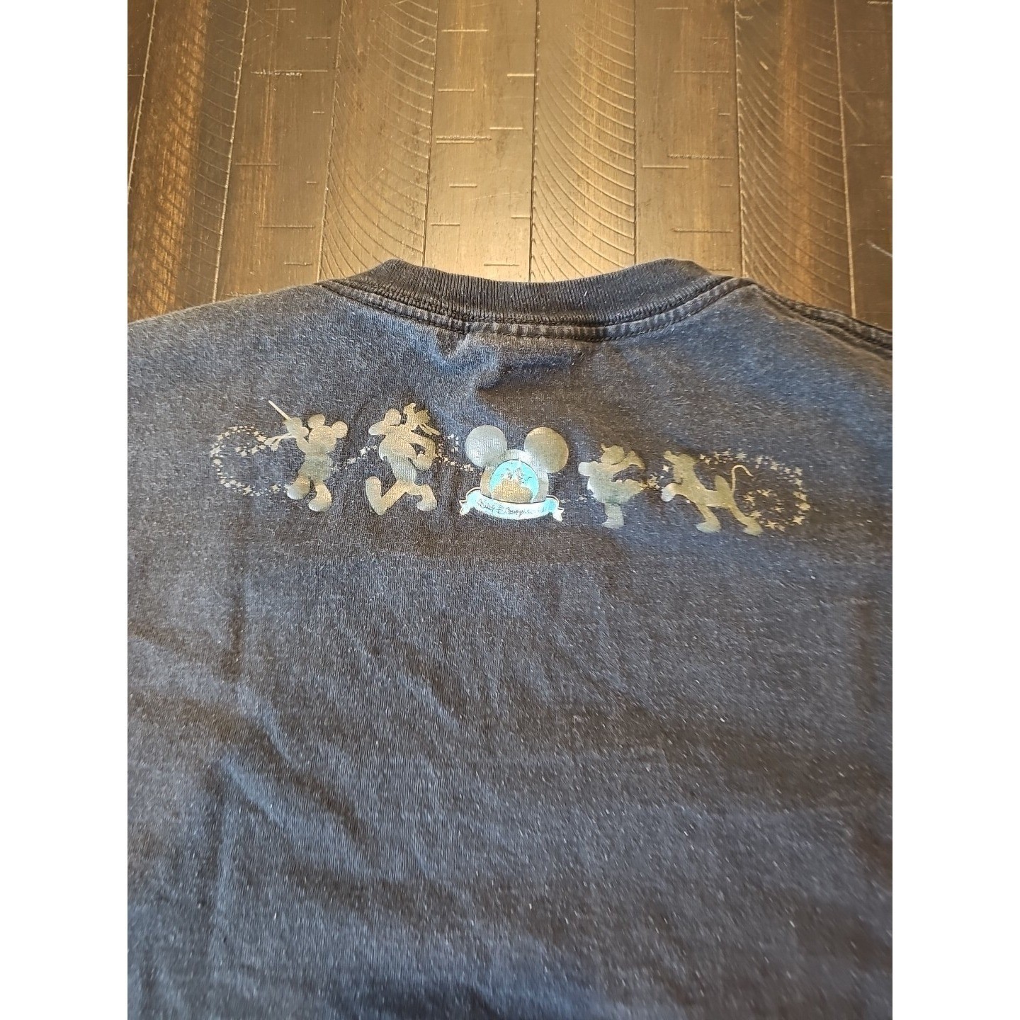 Walt Disney World Mens Black Happiest Celebration on Earth Shirt Size L