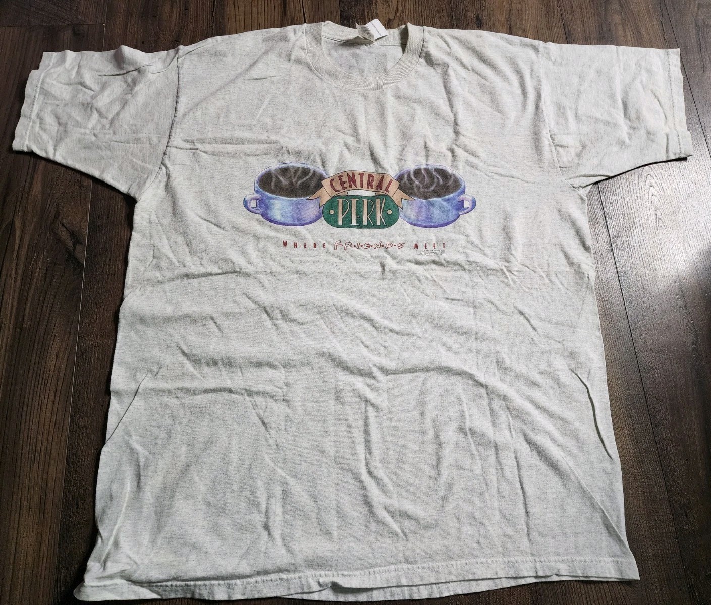 Vintage One Size Friends TV Show Big T Shirt Distressed Warner Bros Studio Store