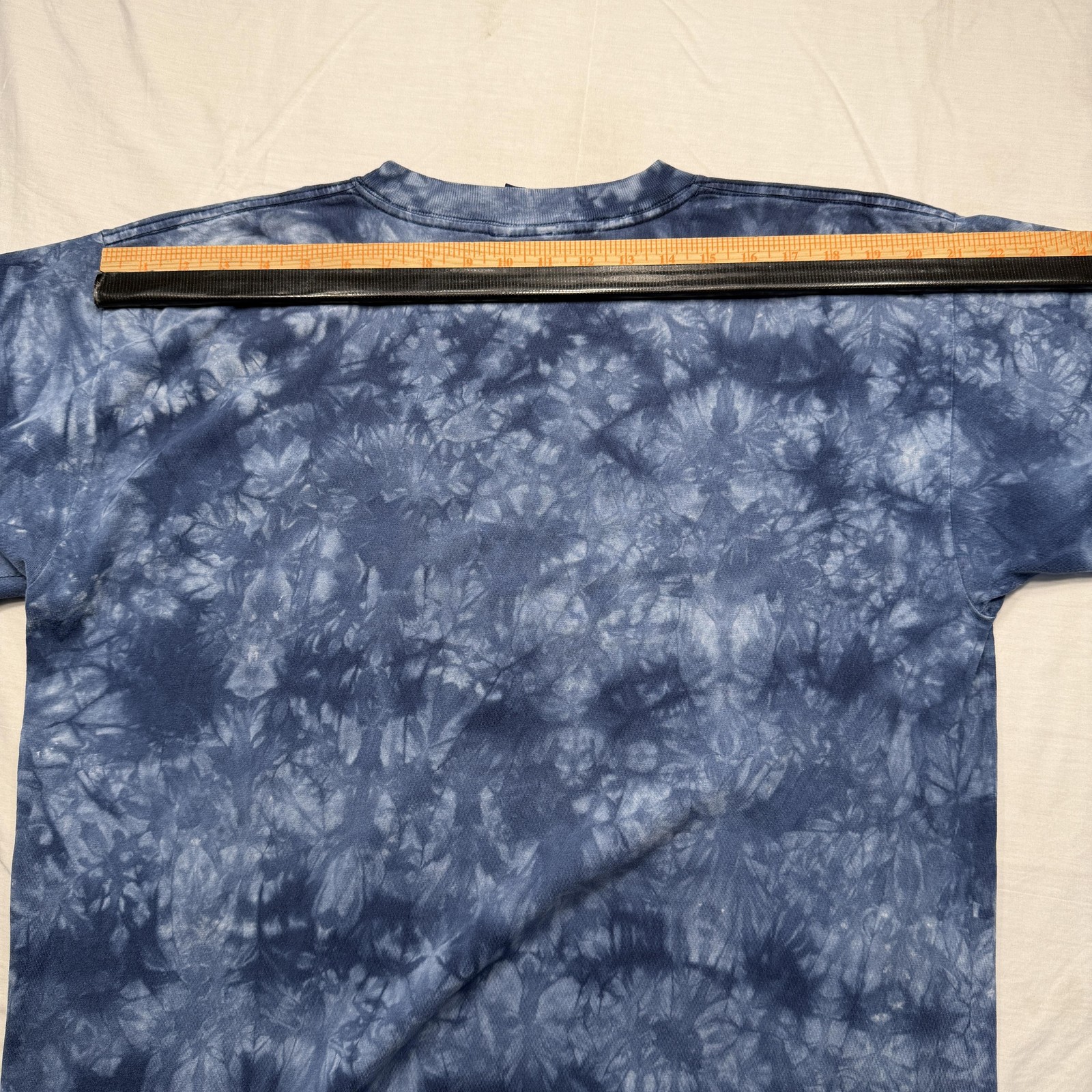 Vintage Polar Graphics Shirt Mens Large Blue Tie Dye Bald Eagle Graphic Wildlife