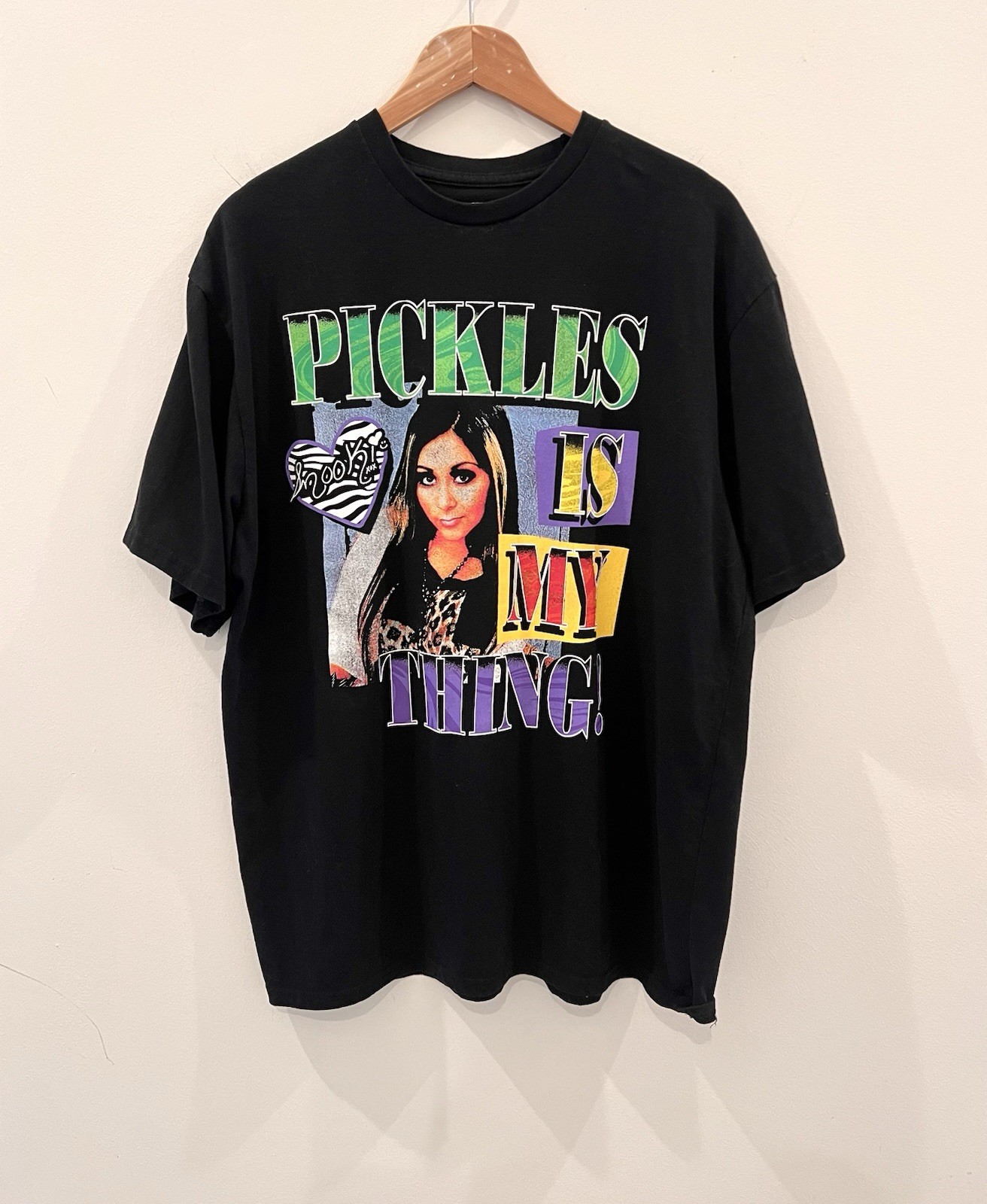 Jersey Shore Snooki Pickles Is My Thing Graphic T Shirt Black XL MTV Reality TV