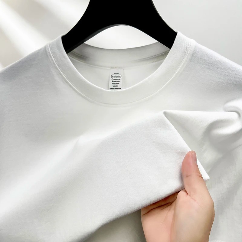 Men’s 100% Cotton T-Shirt Solid Short Sleeve Crew Neck Basic Summer Casual Tee