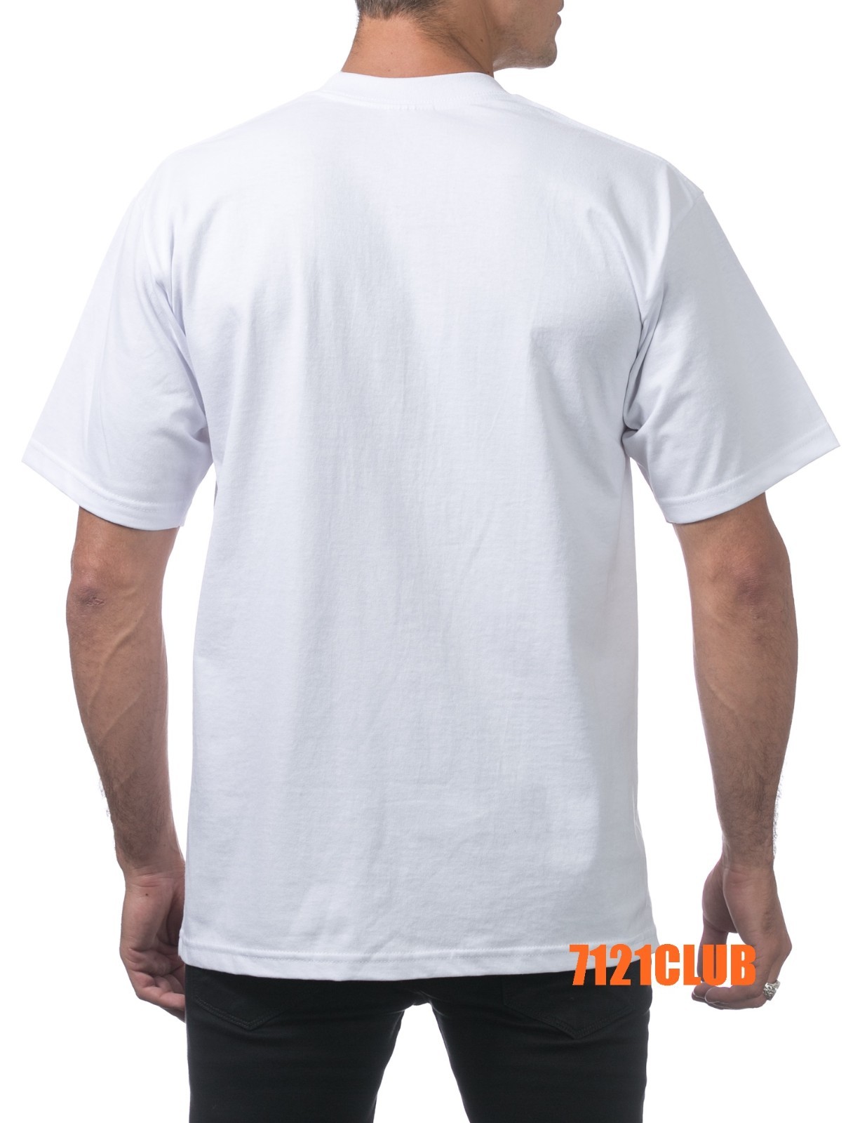 6 PACK PRO CLUB MENS T SHIRTS PLAIN WHITE PROCLUB HEAVYWEIGHT SHORT SLEEVE S-7XL