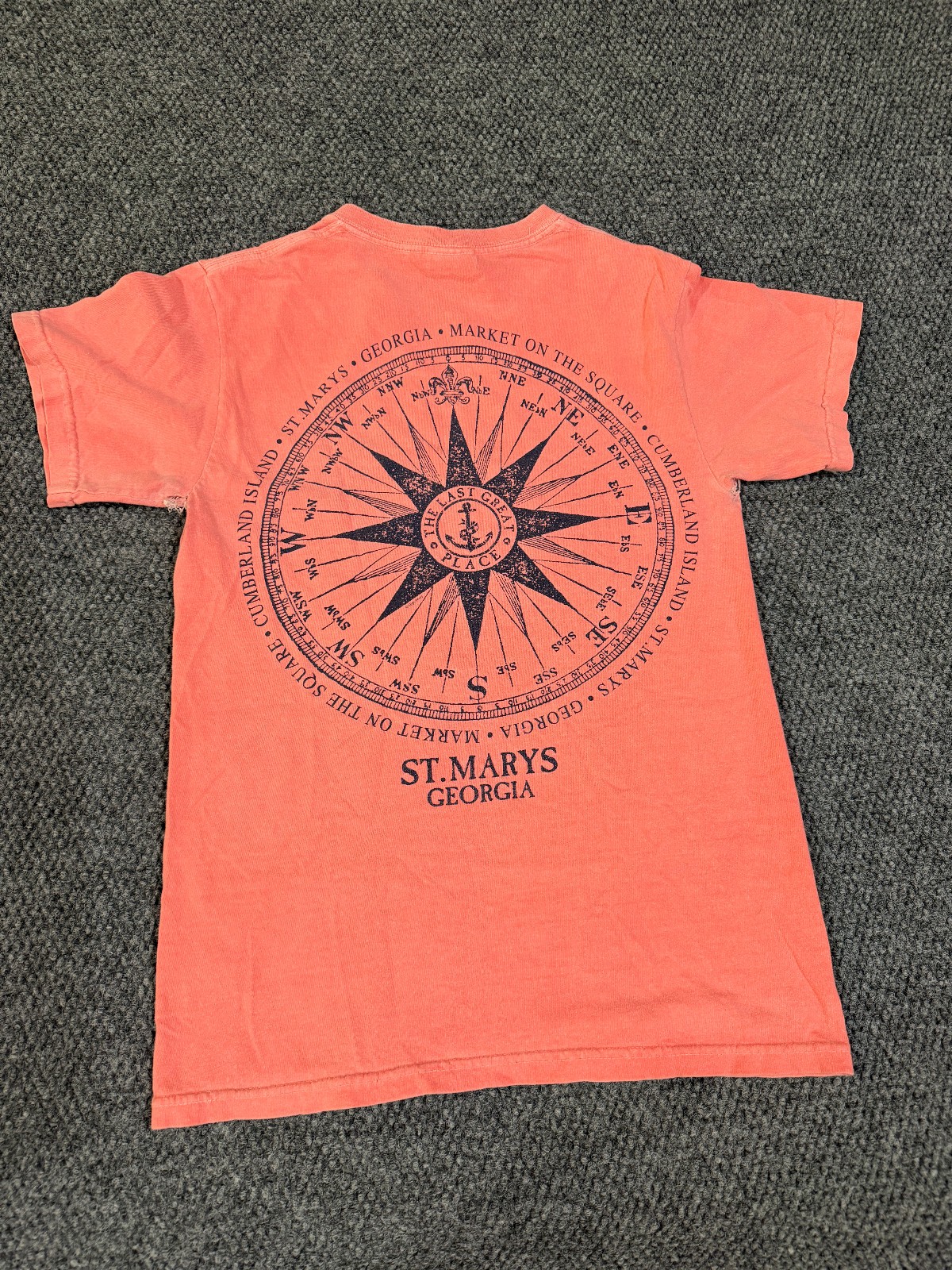 Comfort Colors t shirt mens small pink St mary’s georgia graphic