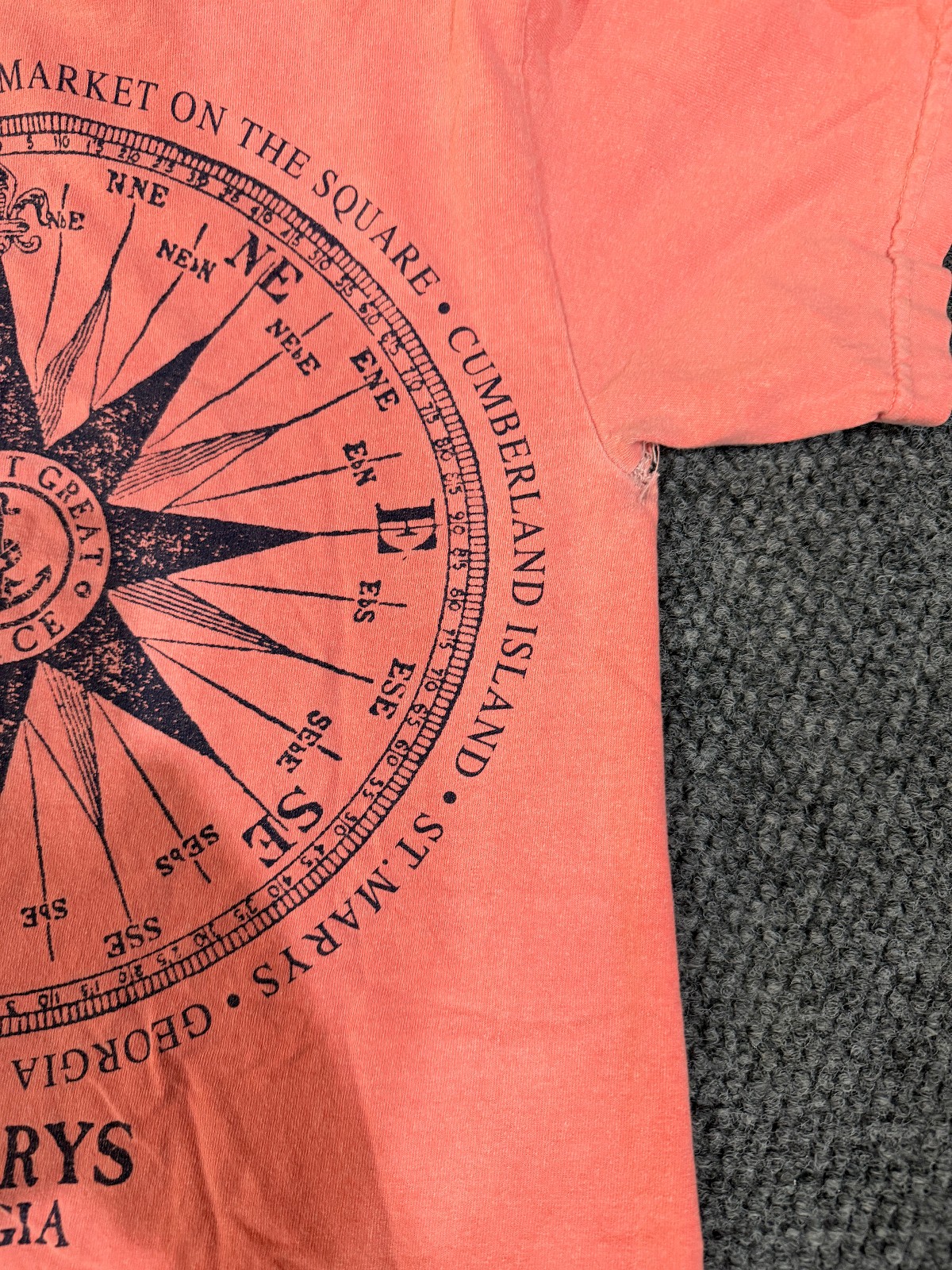 Comfort Colors t shirt mens small pink St mary’s georgia graphic