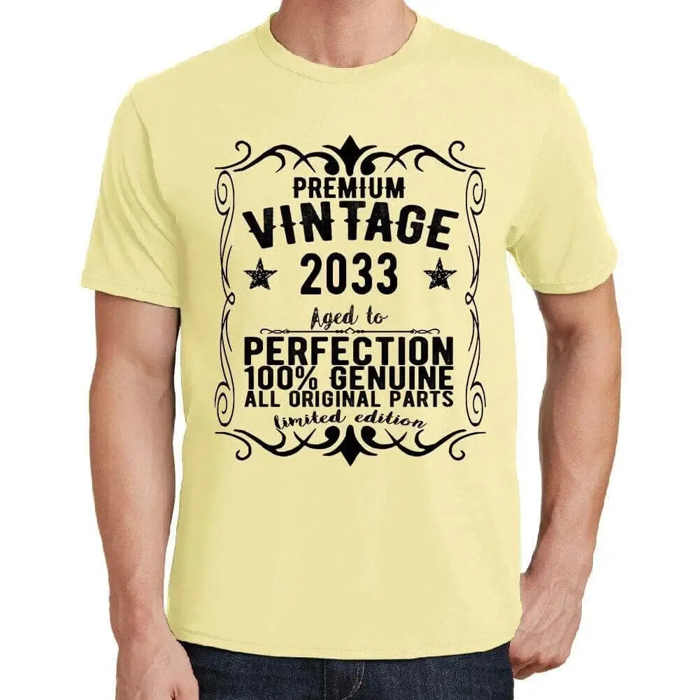Men’s Graphic T-Shirt All Original Parts Aged to Perfection 2033 Eco-Friendly