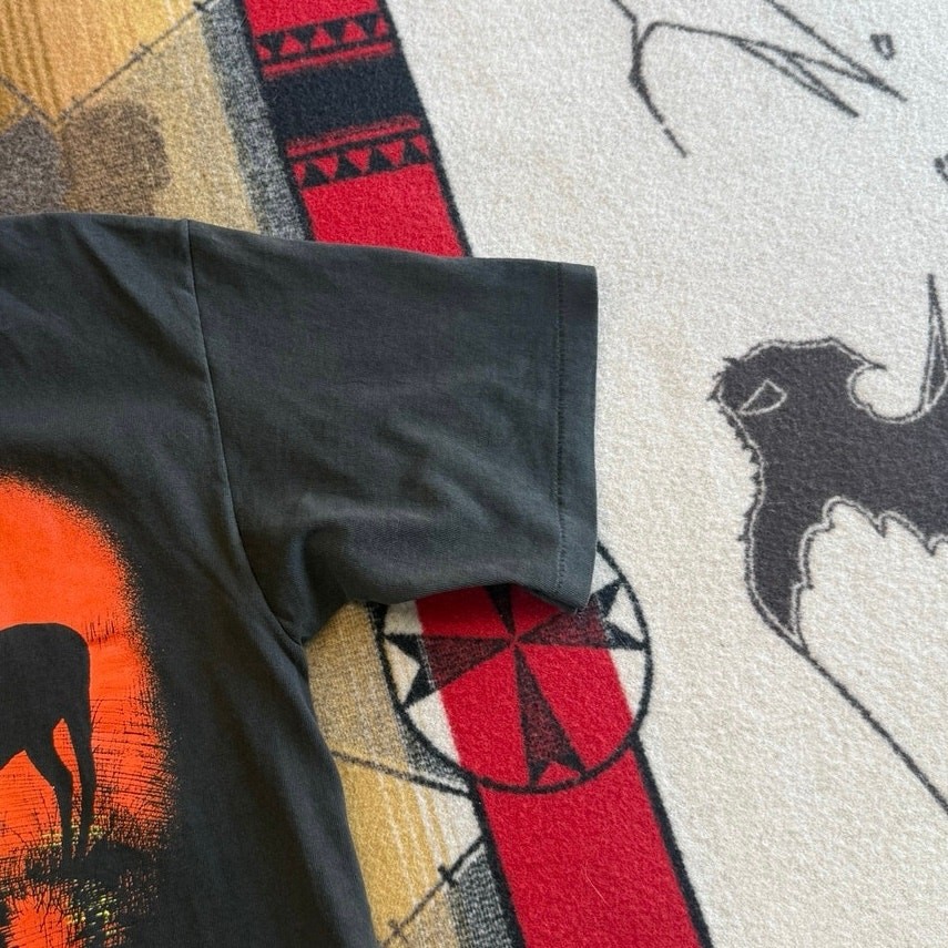 Vintage 90s Deer Buck “The Royal Joust” Outdoor Nature T-Shirt Size Large USA