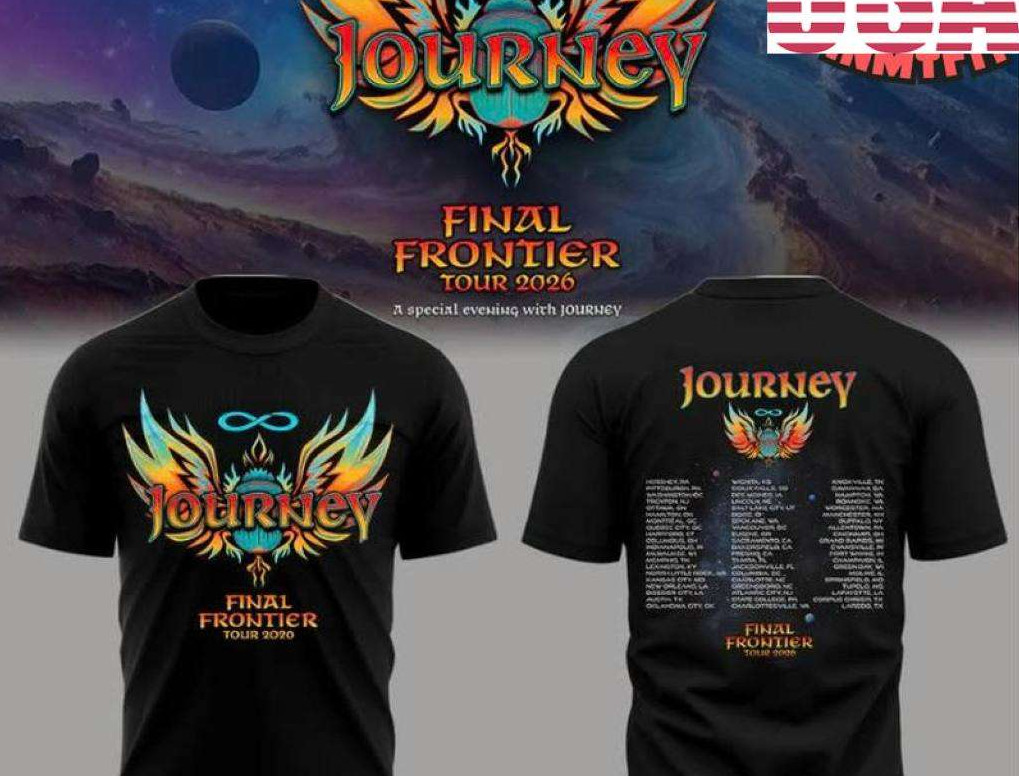 Journey Band Final Frontier Tour 2026 T-Shirt, Gifts For Fans