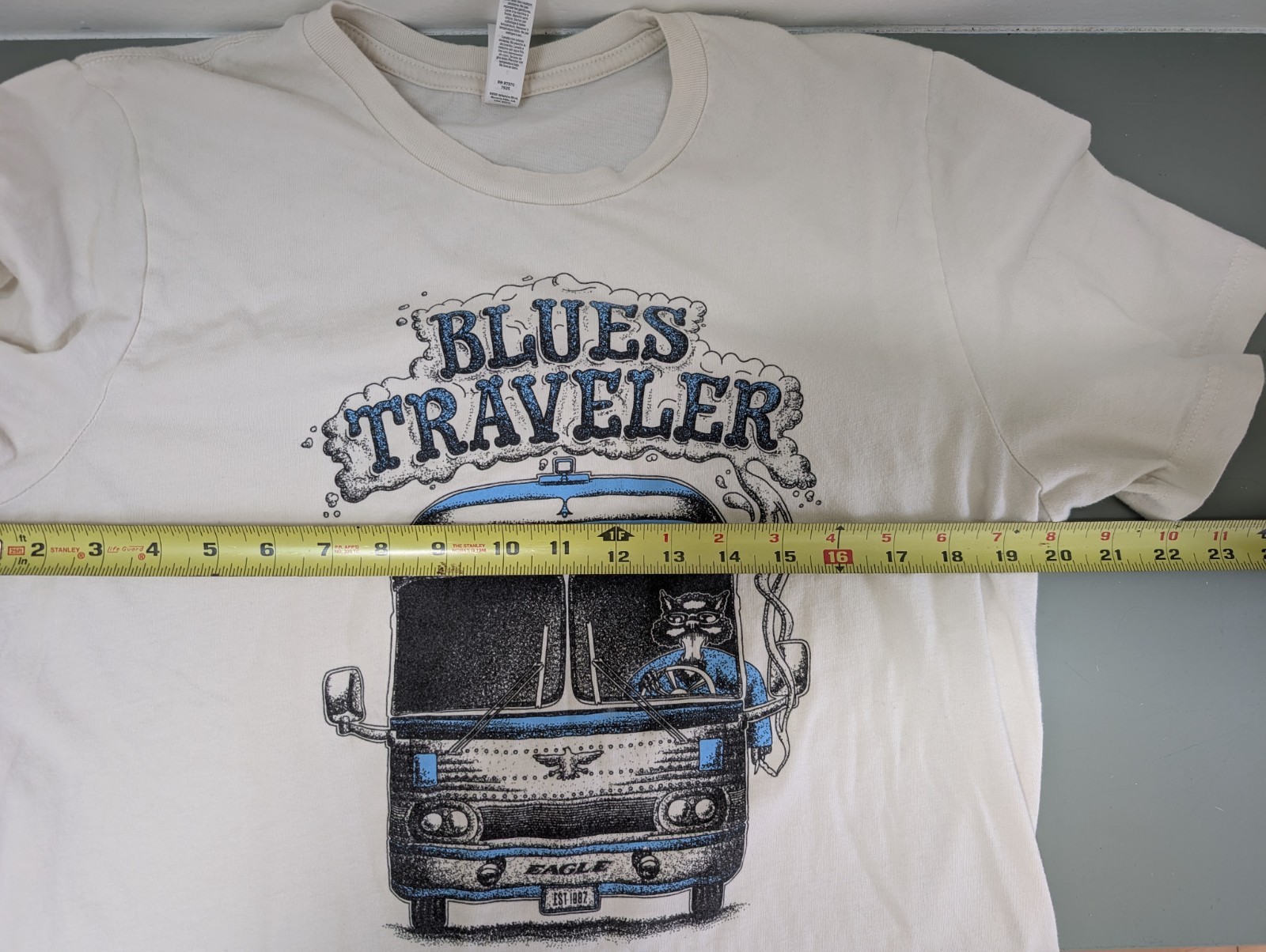 Blues Traveler 2025 Summer Tour T-Shirt Canvas Soft Cotton Tee Size Large