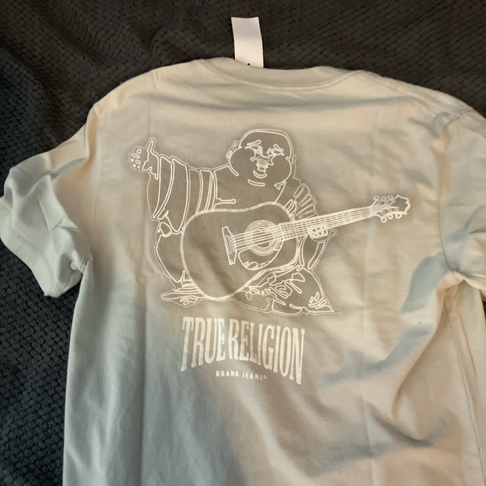$49 TRUE RELIGION Gray BUDDHA Short Sleeve Designer T-shirt