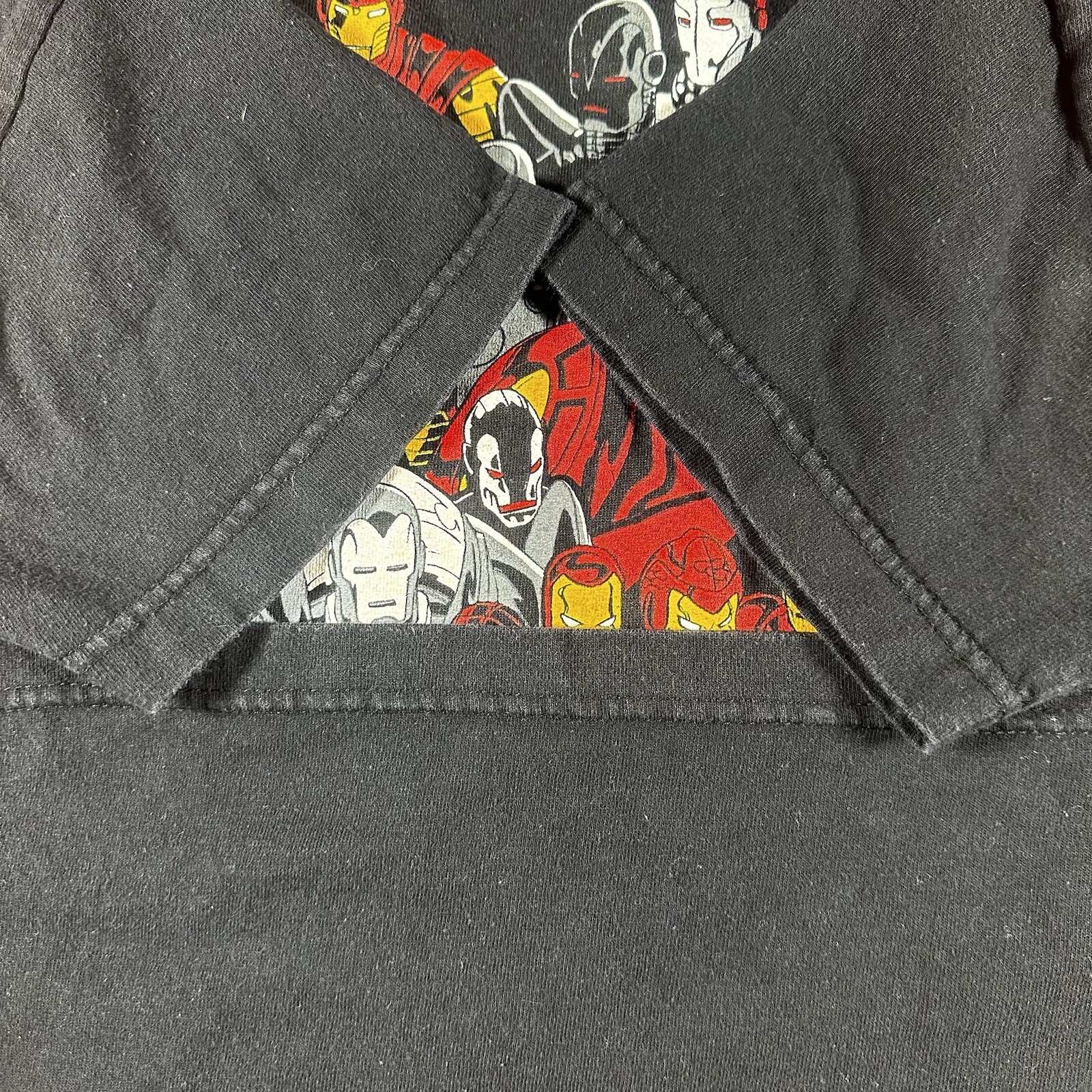 Mad Engine Multi Iron Man Shirt Mens Small Black Marvel Comics Tony Stark Y2K