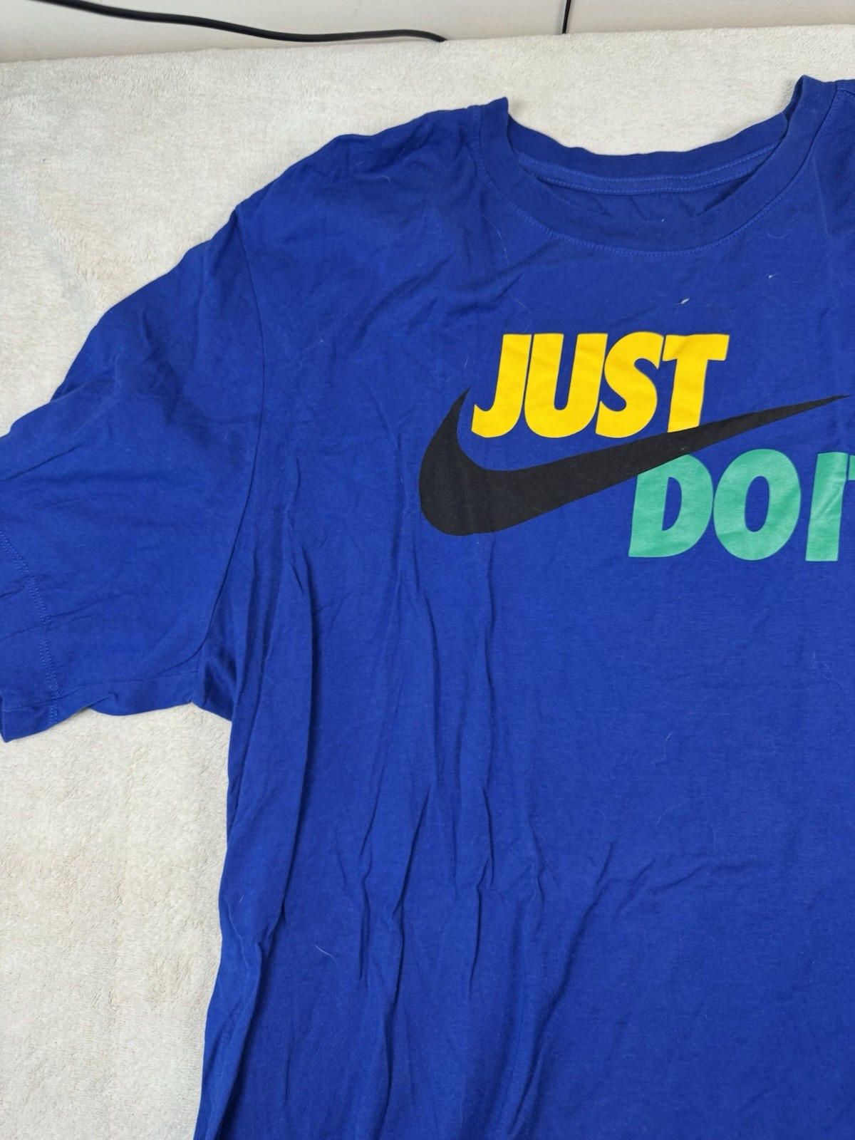 Nike That Swoosh Life T Shirt Mens XL Red White Graphic Athletic Tee