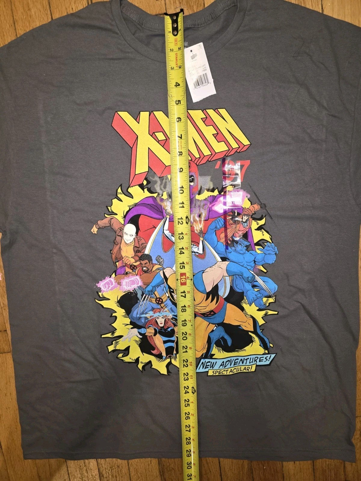 NWT Marvel Studios: X-Men ‘97 Graphic Gray t-shirt Mens Size XL 100% Cotton