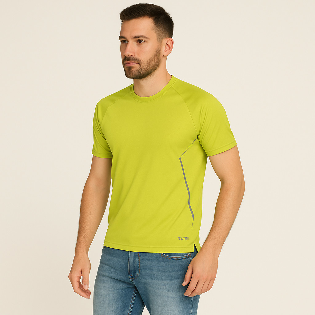 MENS BRUGI SHORT SLEEVE CREW NECK BREATHABLE TECHNICAL T-SHIRT ART. NA4F T64K 4F