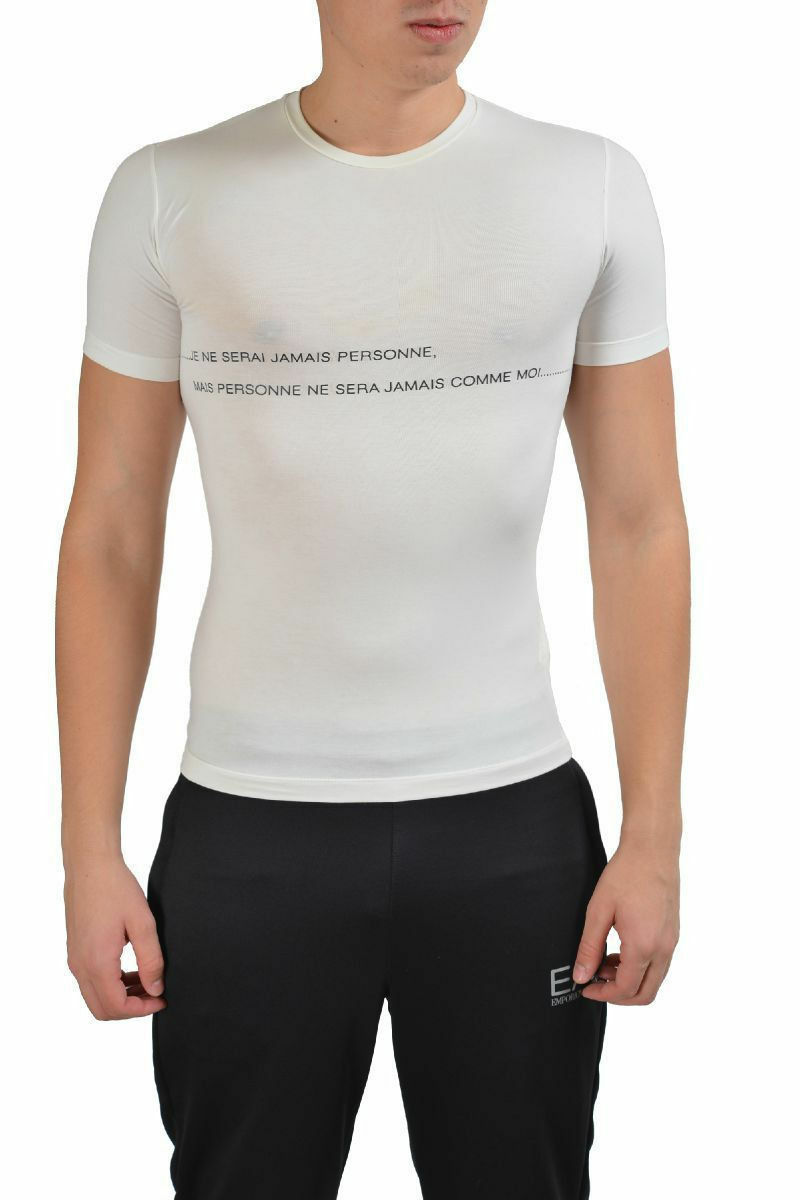 Gianfranco Ferre Men’s Stretch Off White T-Shirt Sz XS S M L XL 2XL