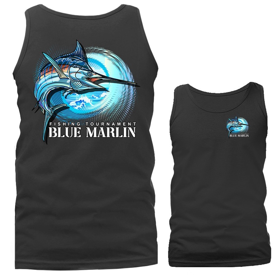 Blue Marlin – Ocean Trophy Fishing Tournament Outdoor Sports Tank Top