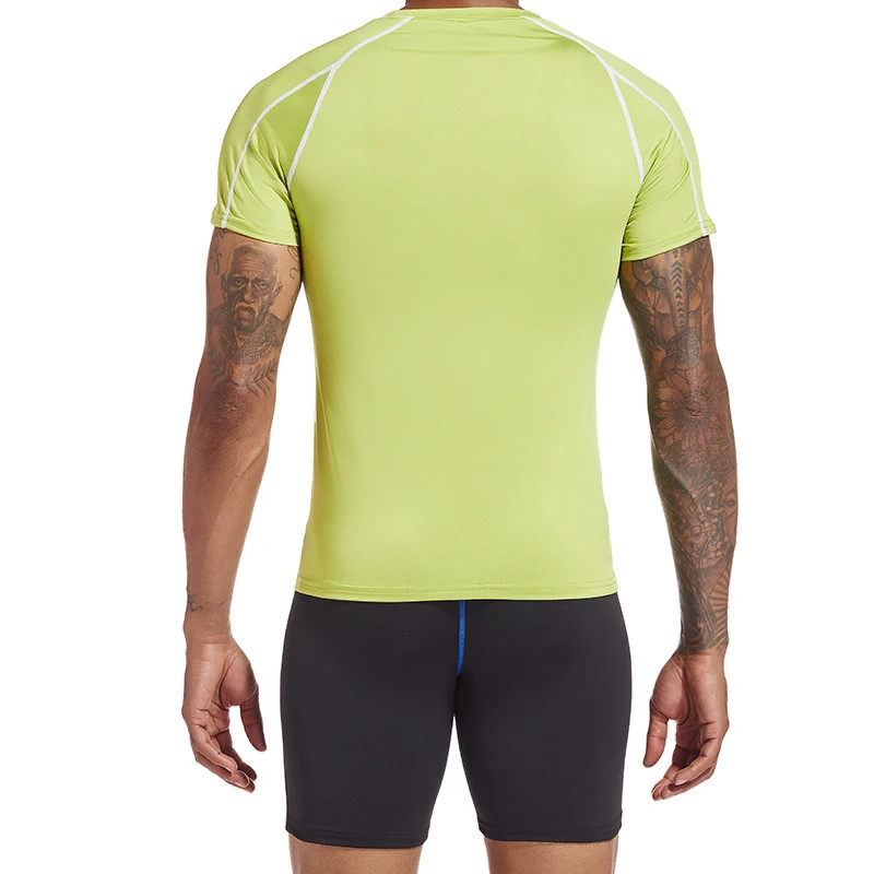 Compression T-Shirt Men’s Short Sleeve Gym Fitness Running Training Sports Top