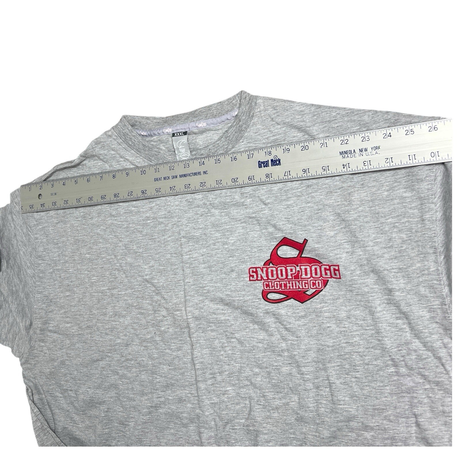 Snoop Dogg Clothing Co Mens T Shirt 3XL Gray Logo Rap Hip Hop 90s Streetwear
