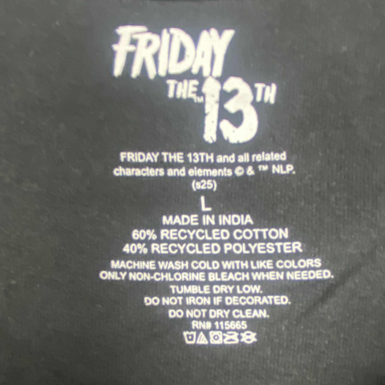 Jason Voorhees T shirt Men’s size Large Friday the 13th Horror Slasher Movie New