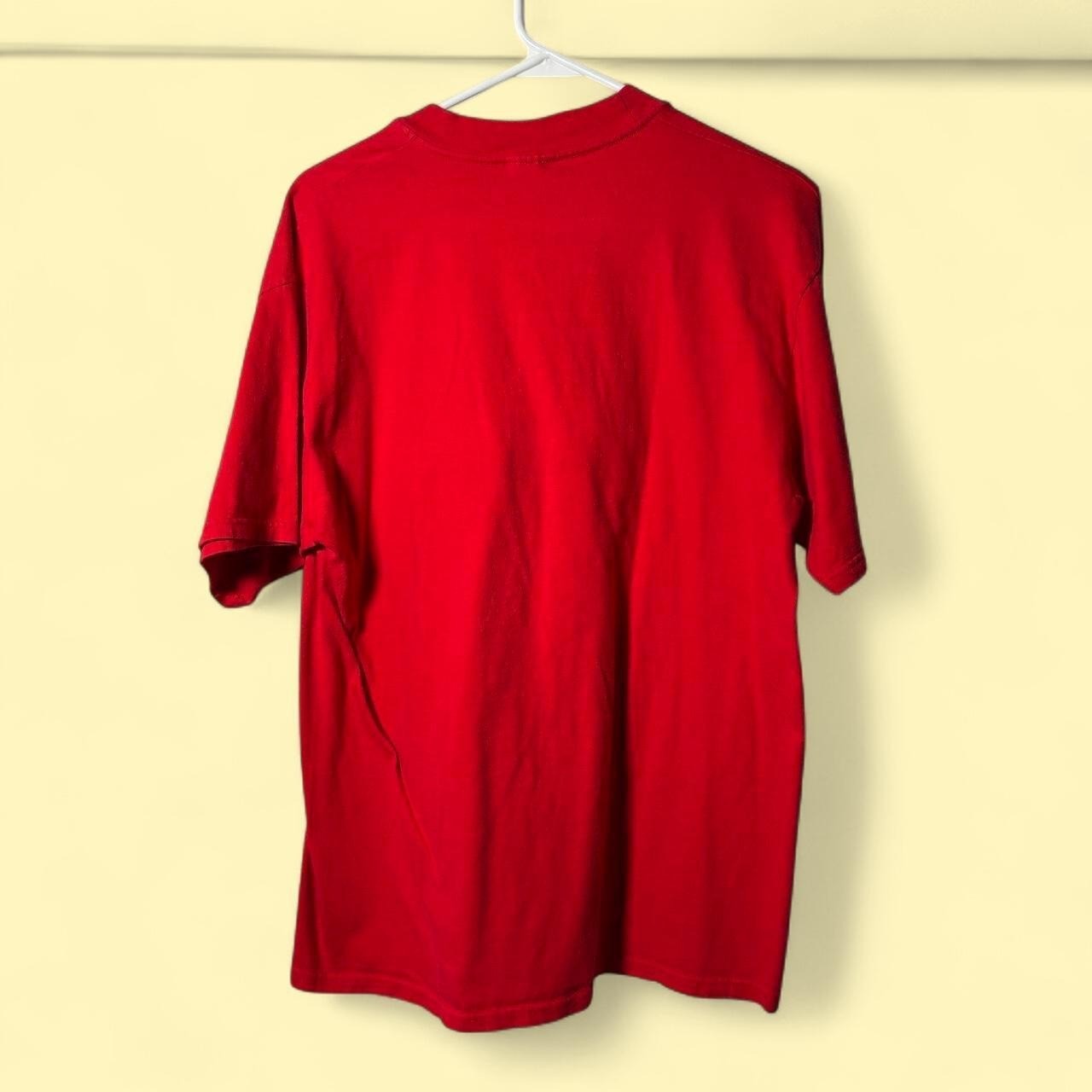 90s Vintage Hanes Beefy-T Natchez Mississippi T-Shirt Men Large Red Excellent
