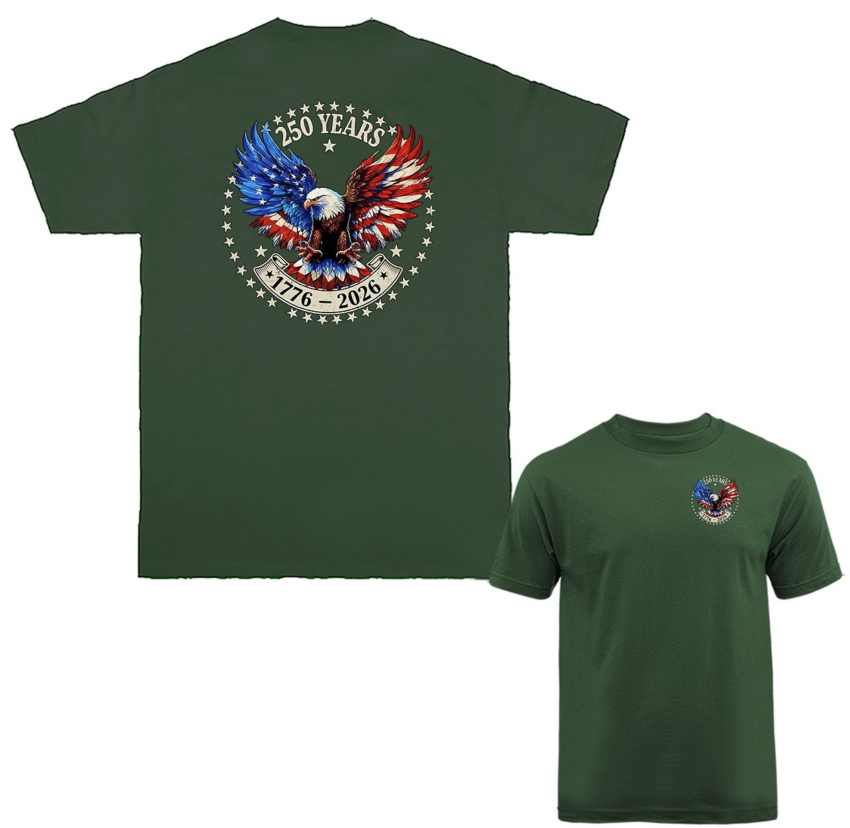 250 Years of American Independence Day US Flag 4th of July Patriotic T-shirt