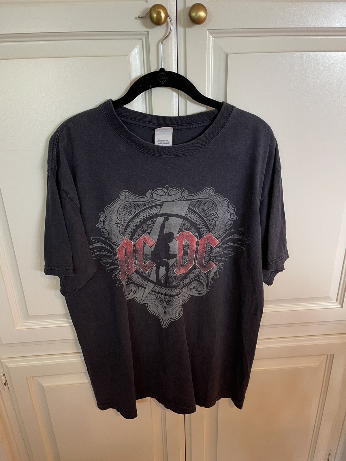AC/DC 2008/09 Black Ice Tour T Shirt Large