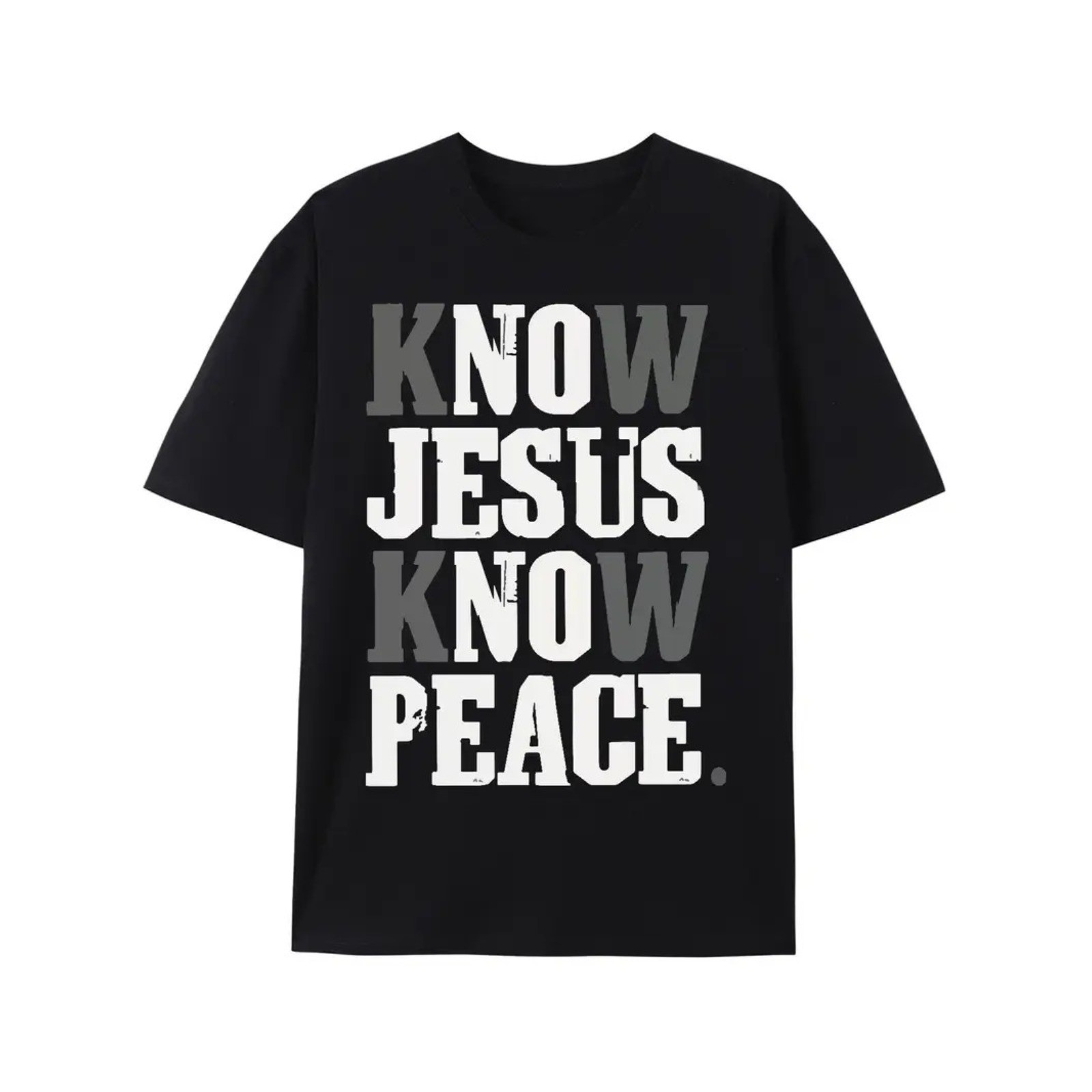 Know Jesus Know Peace T-shirt Believe in God Christian Christ Religious T-shirt