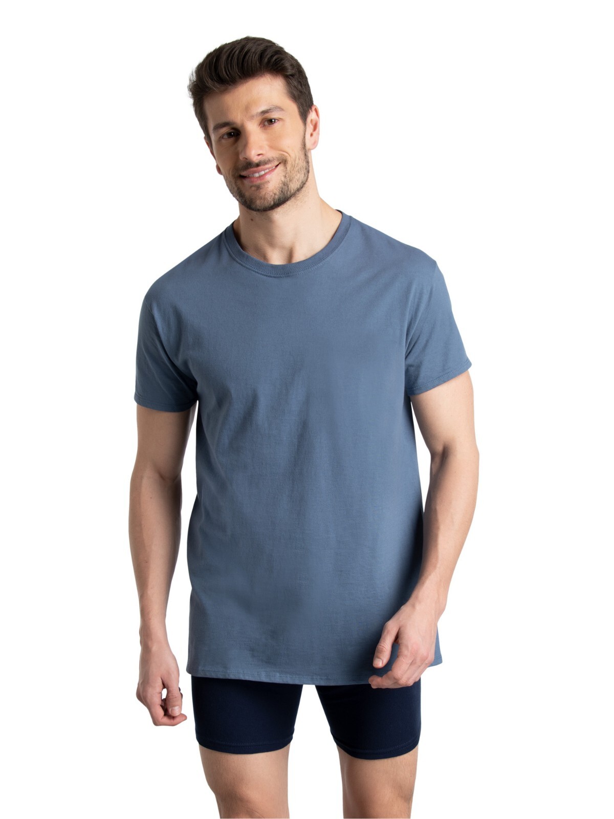 6 Pack Fruit of the Loom Men’s Crew T-Shirt Undershirts Super Value Cotton S-3XL