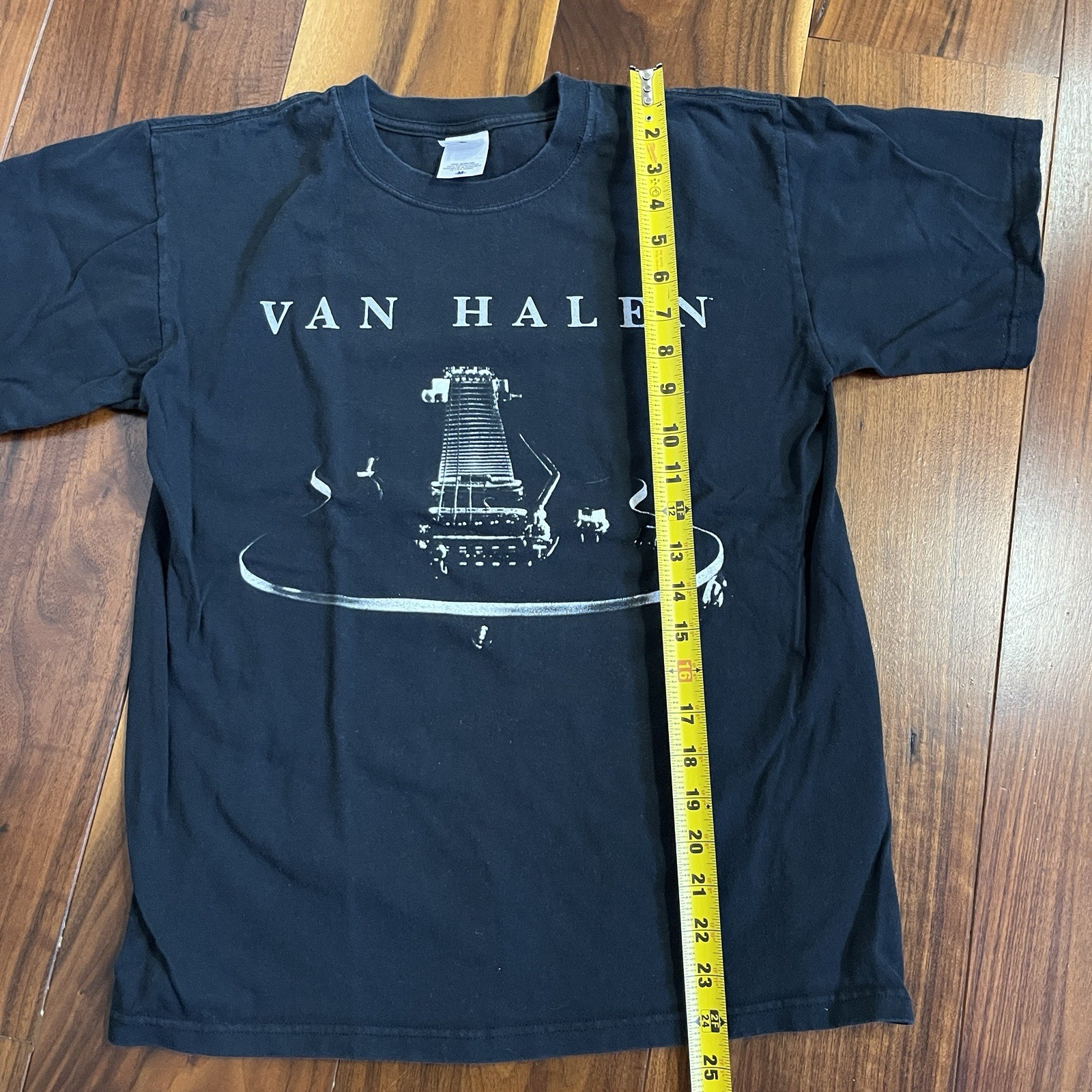 Vintage Anvil Van Halen Smoking Guitar Band Concert T-Shirt Black Size M