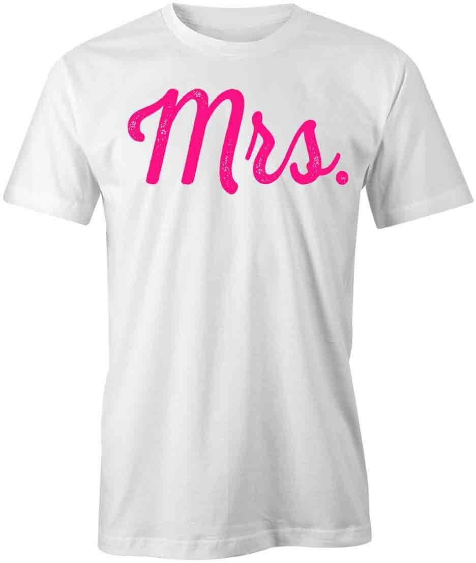 MRS. Tee Short-Sleeved Cotton COUPLES VALENTINE CLOTHING S1WS477