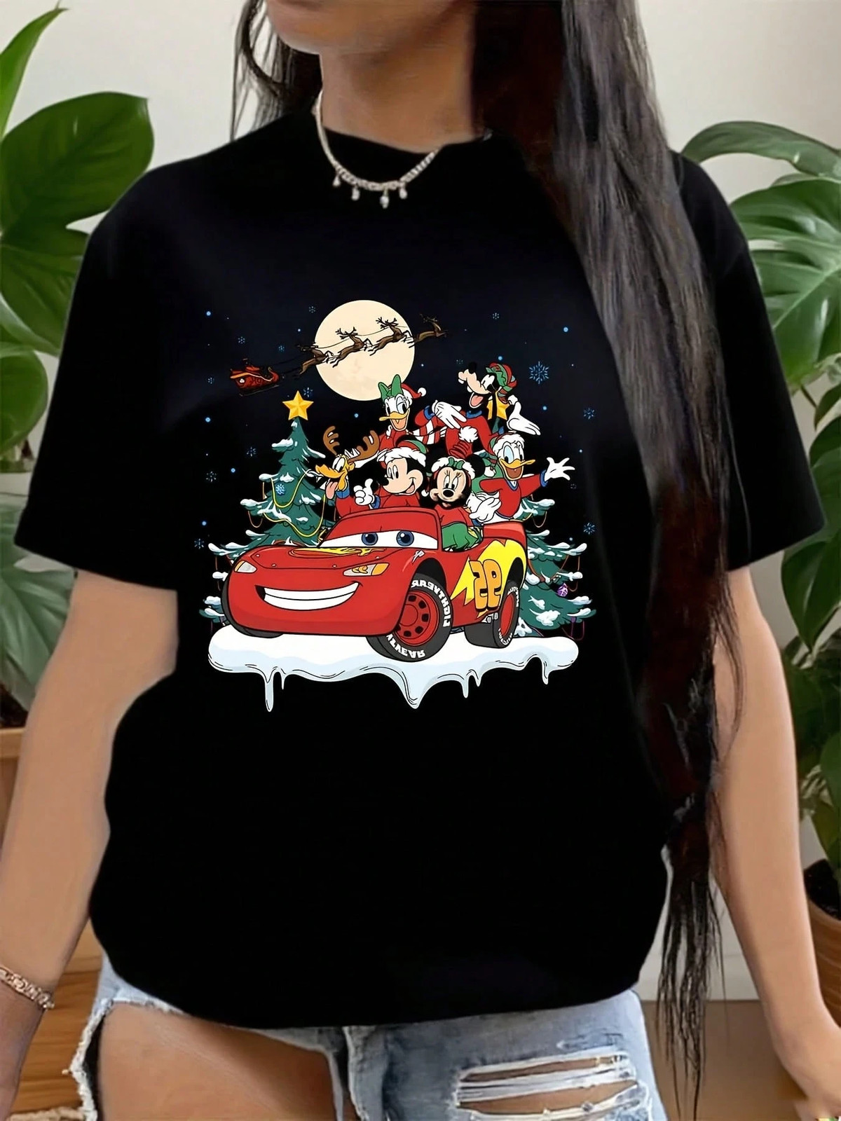 Disney Cars Mickey Mouse And Friends Holiday T-Shirt Unisex 5