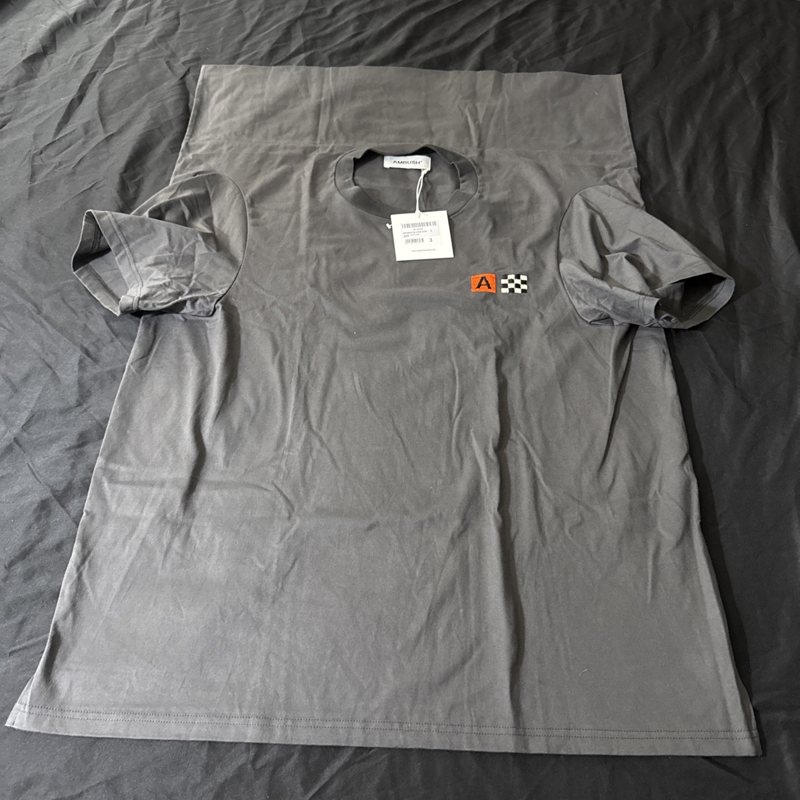 AMBUSH Folding T Shirt D. Gray Japanese Size 3 – Fits ~XL NWT