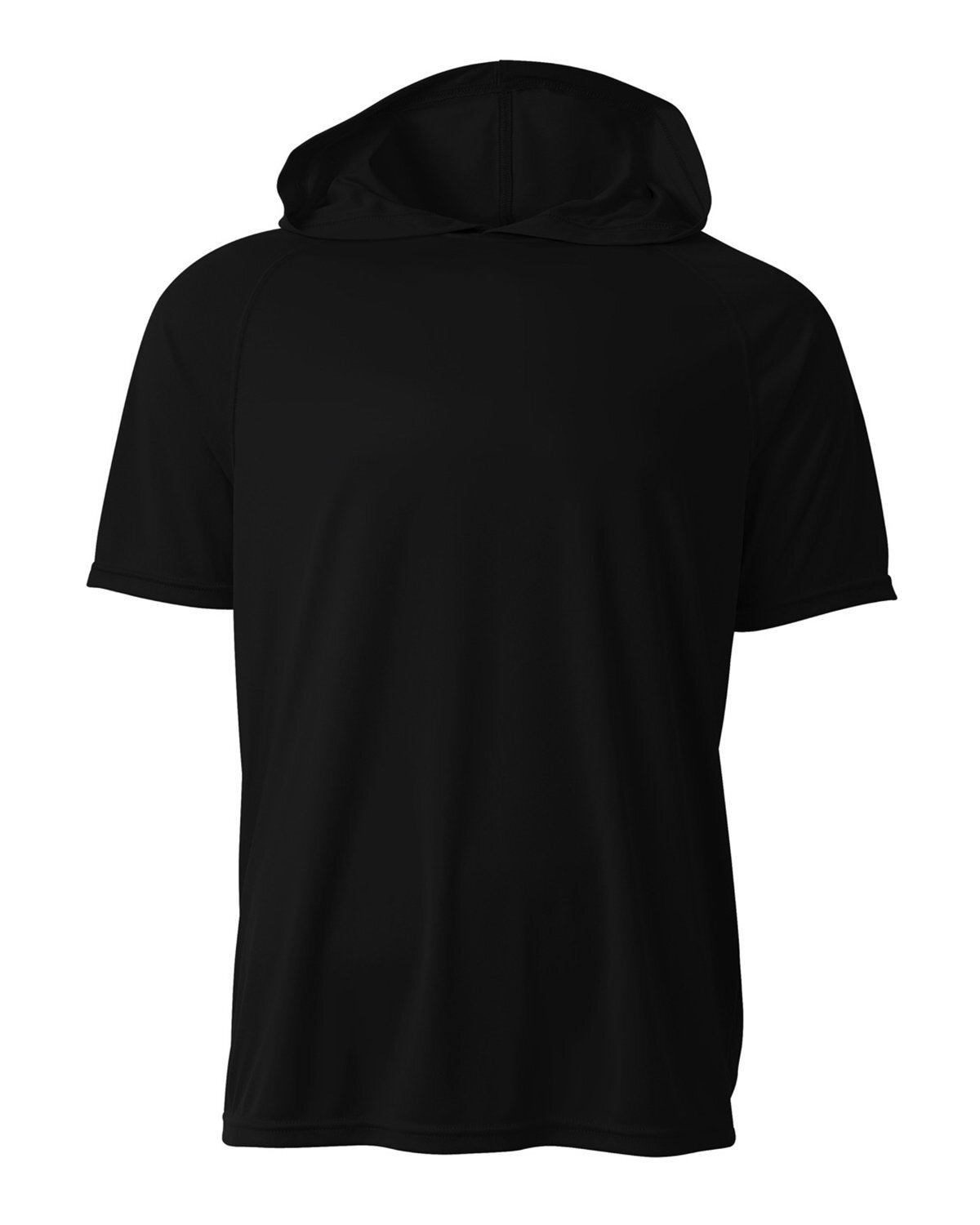 A4 N3408 Men’s Micro Poly Moisture Wicking Cooling Performance Hooded T-Shirt
