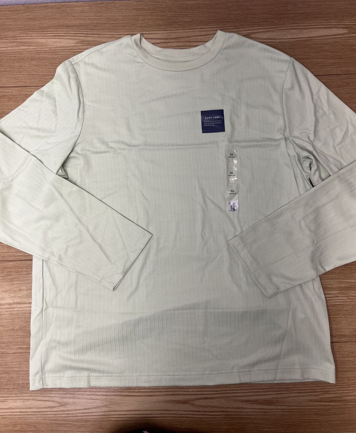 Craft & Barrow T-Shirt Mens XL Green Easy Care Long Sleeve Pullover Tee NWT