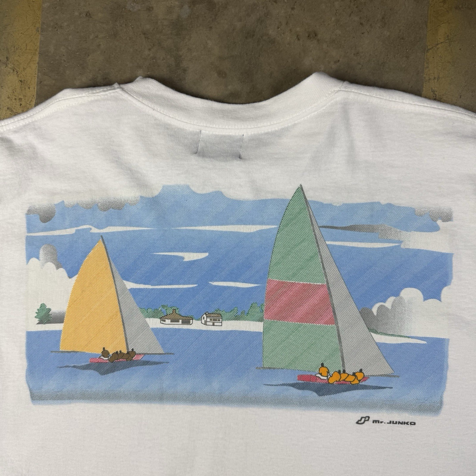 Vintage Mr. Junko T-Shirt Large Japanese Brand 1980s 1990s Issey Miyake Style