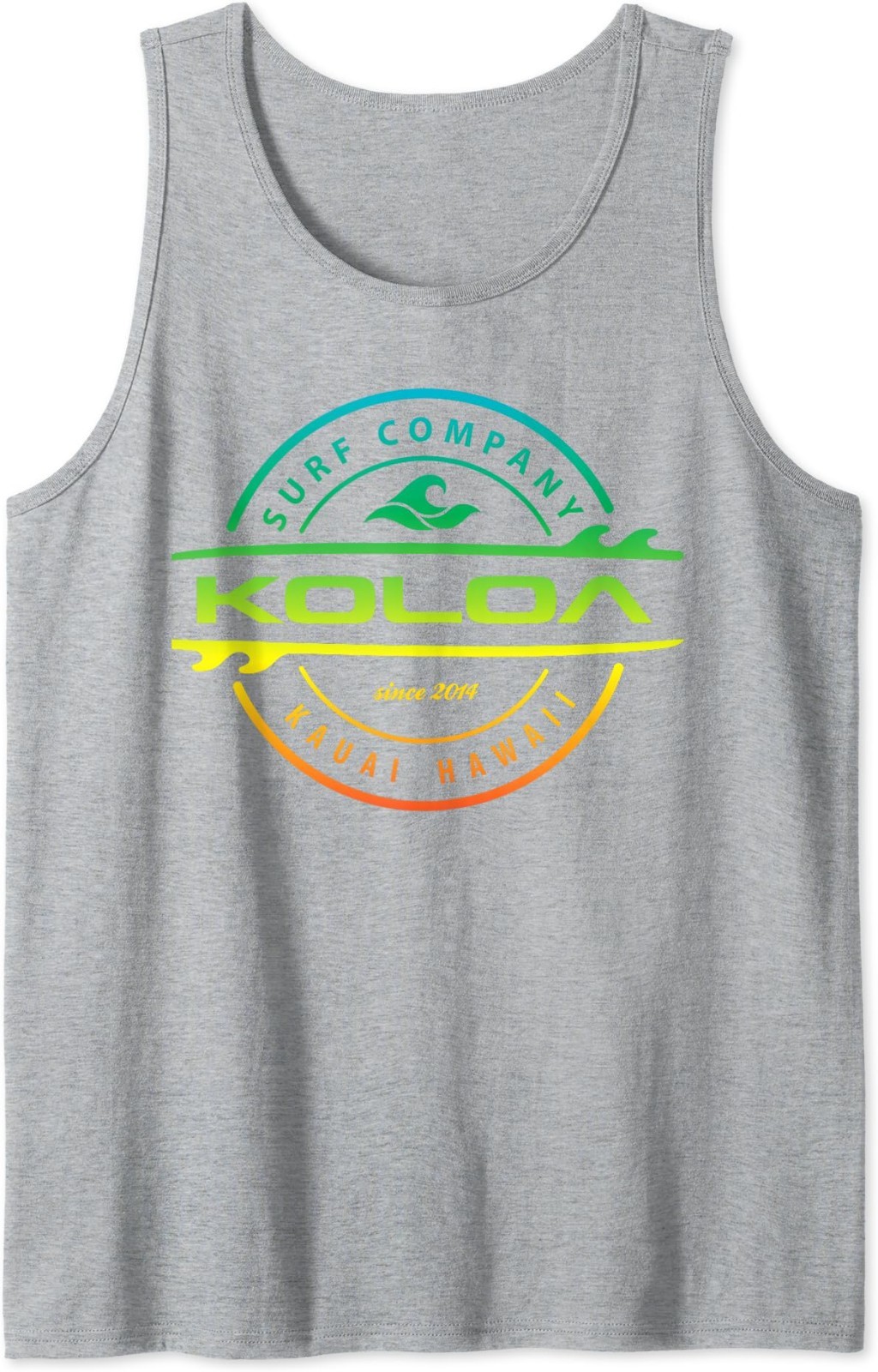 Koloa Surf Multicolor Lightweight Thruster Logo Graphic Tank Top