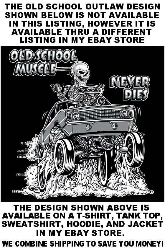 V8 Griffith Hot Rod Muscle Car Outlaw Drag Gasser Cartoony Skeleton T-shirt OM32